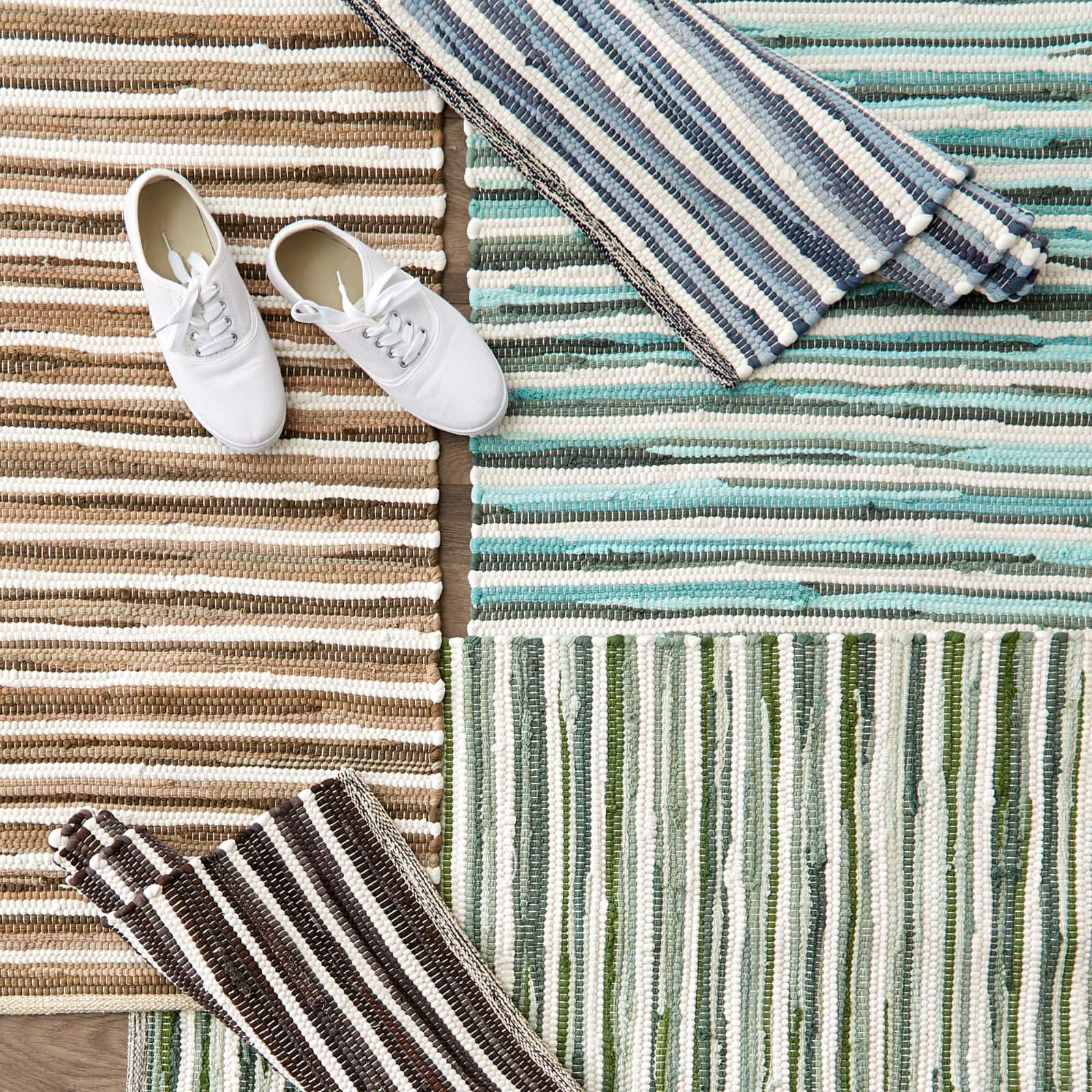 DII® Slim Stripe Cotton Chindi Rug, 4ft. x 6ft.