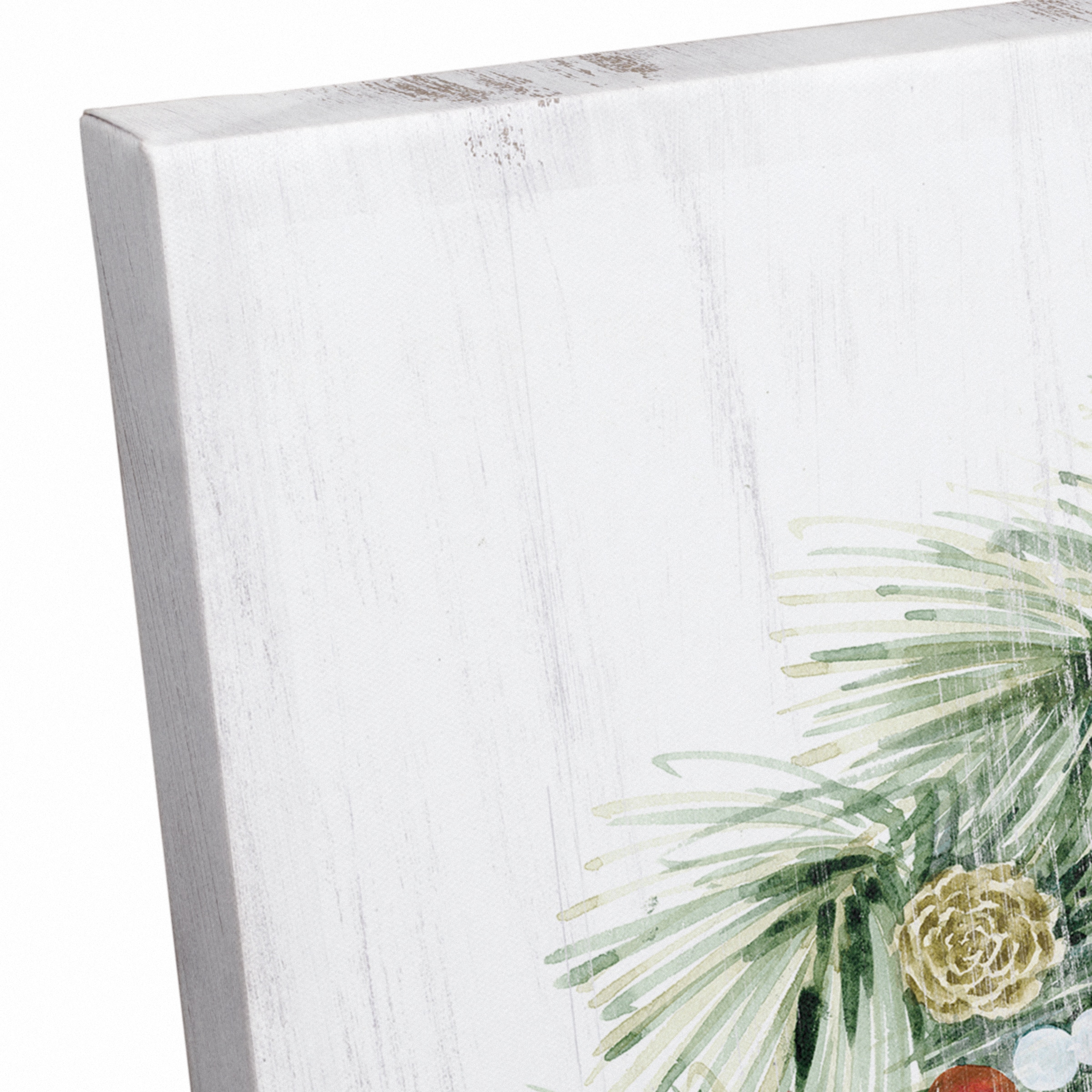 Christmas Wreath Noel Canvas Wall Art