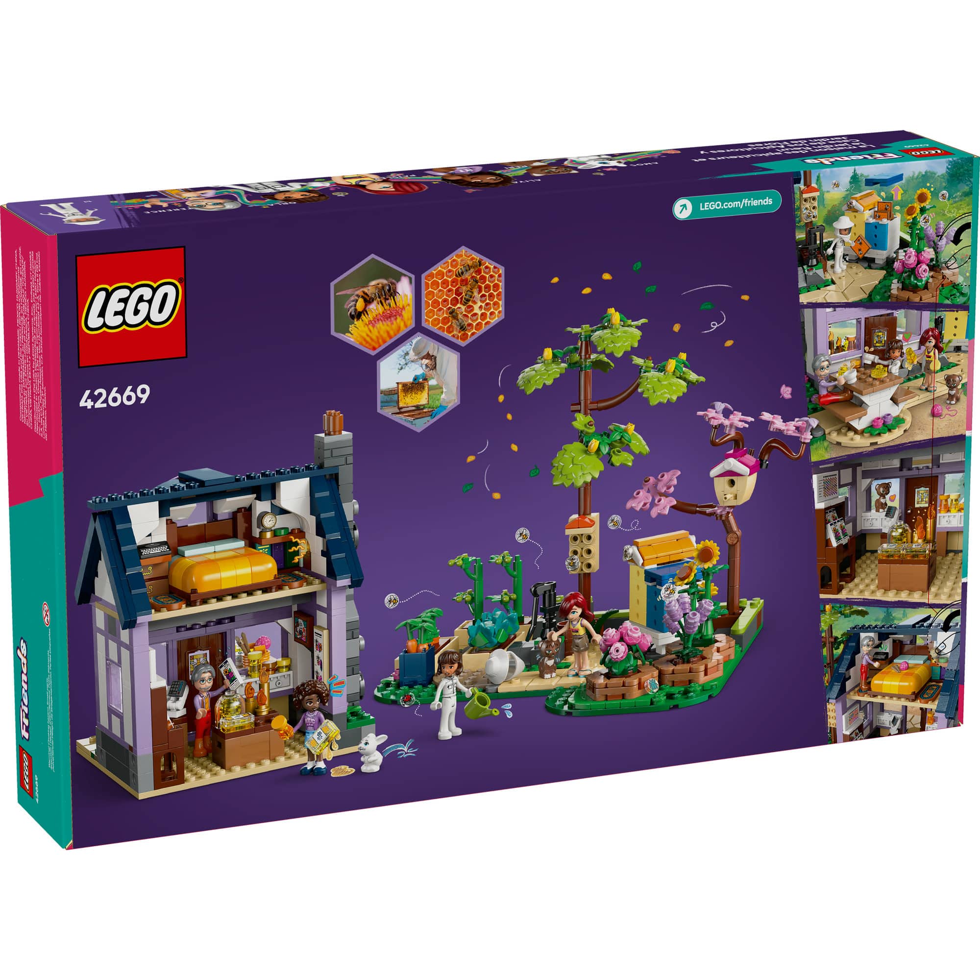 LEGO® Friends Beekeepers’ House and Flower Garden Building Kit 42669