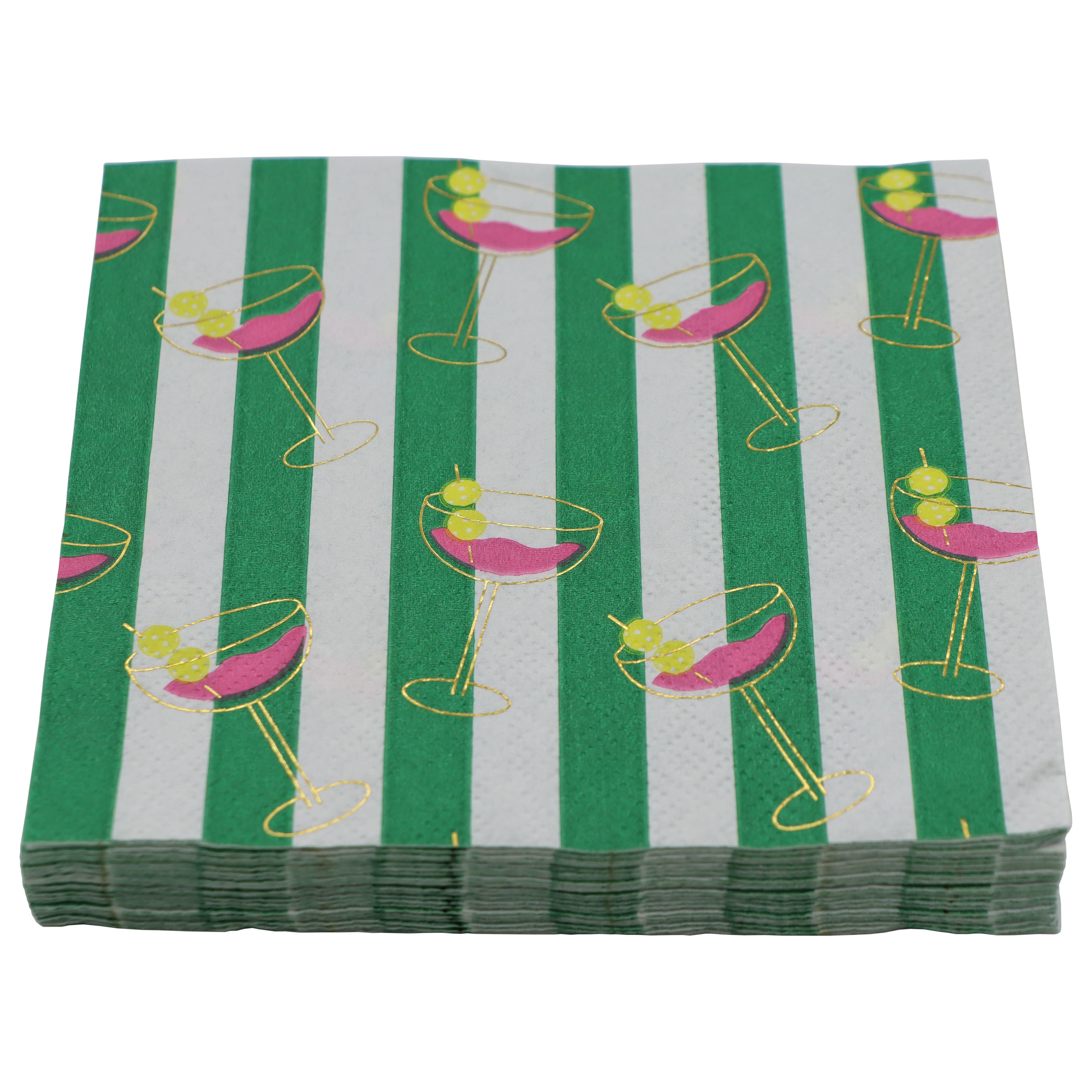 Cocktail Court Pickleball-Tini Paper Beverage Napkins, 20ct. by Celebrate It™