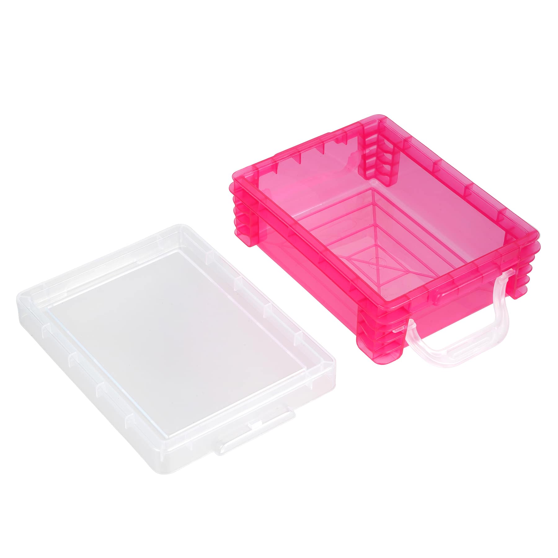 36 Pack: Pink Stacking Crayon Box by Simply Tidy™