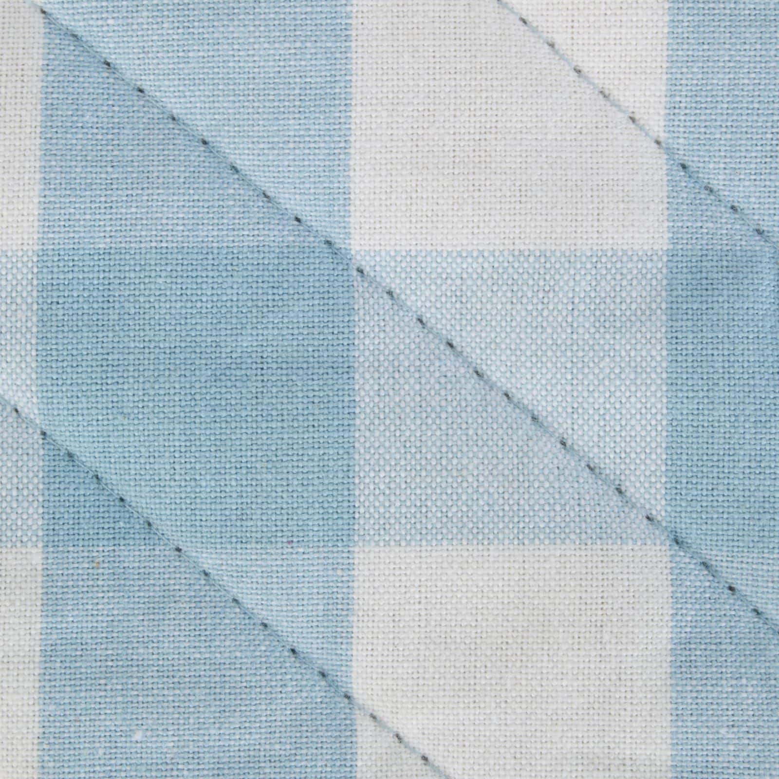 DII® White & Light Blue Buffalo Check Kitchen Textiles Oven Mitts, 2ct.