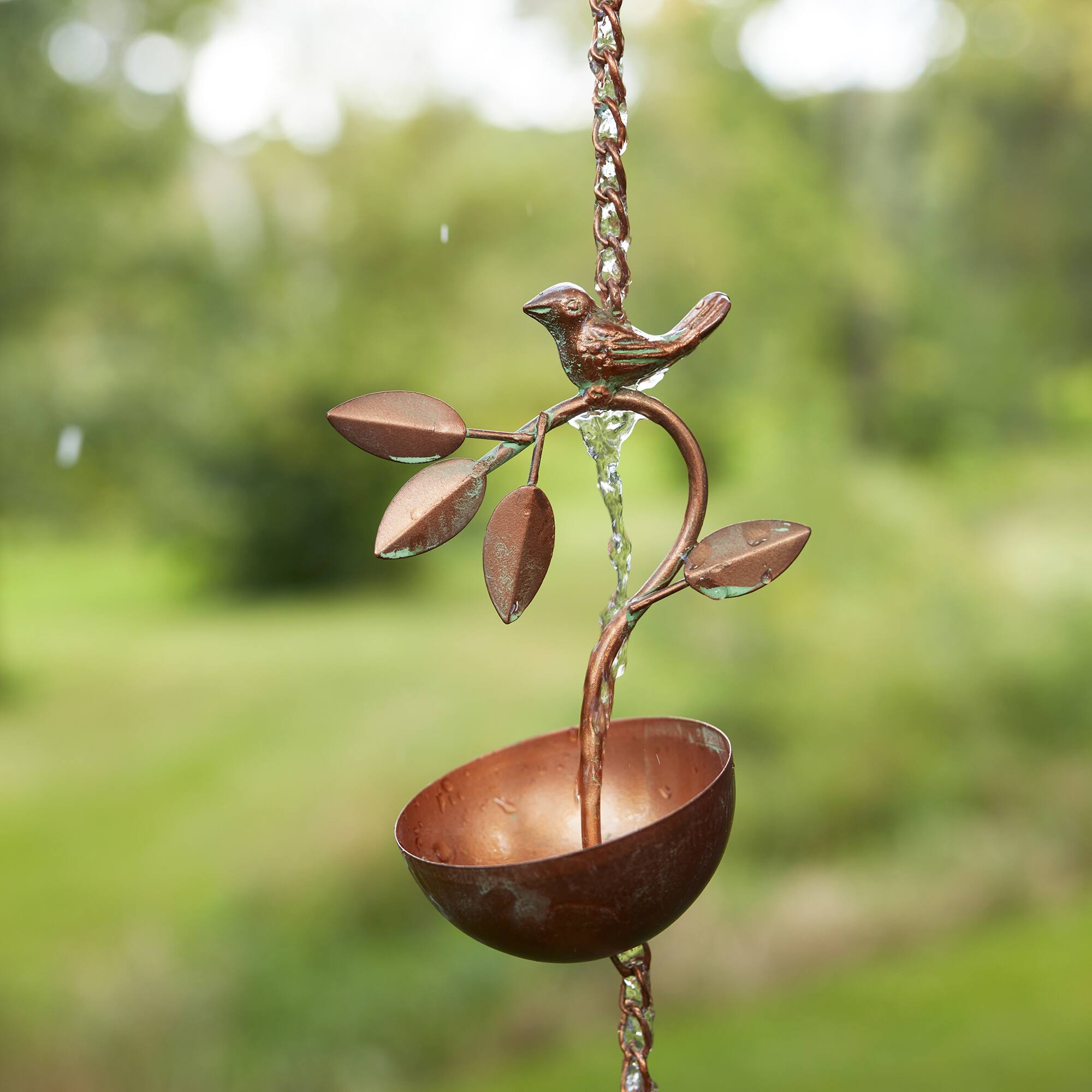 68.5" Bird Branch Rain Chain