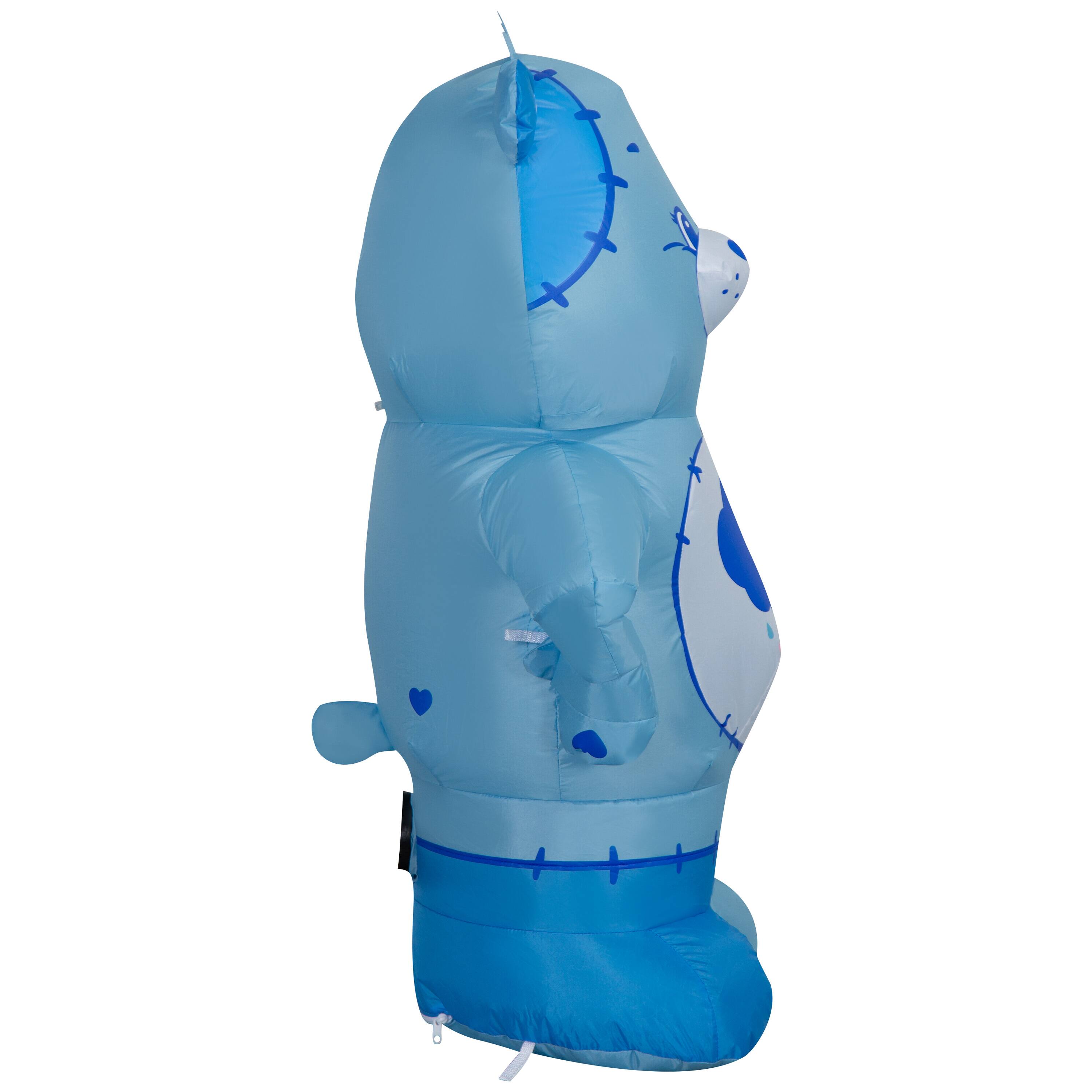 3.2ft. Airblown® Inflatable Care Bears Grumpy Bear with Jack-o’-Lantern Candy Basket Yard Décor