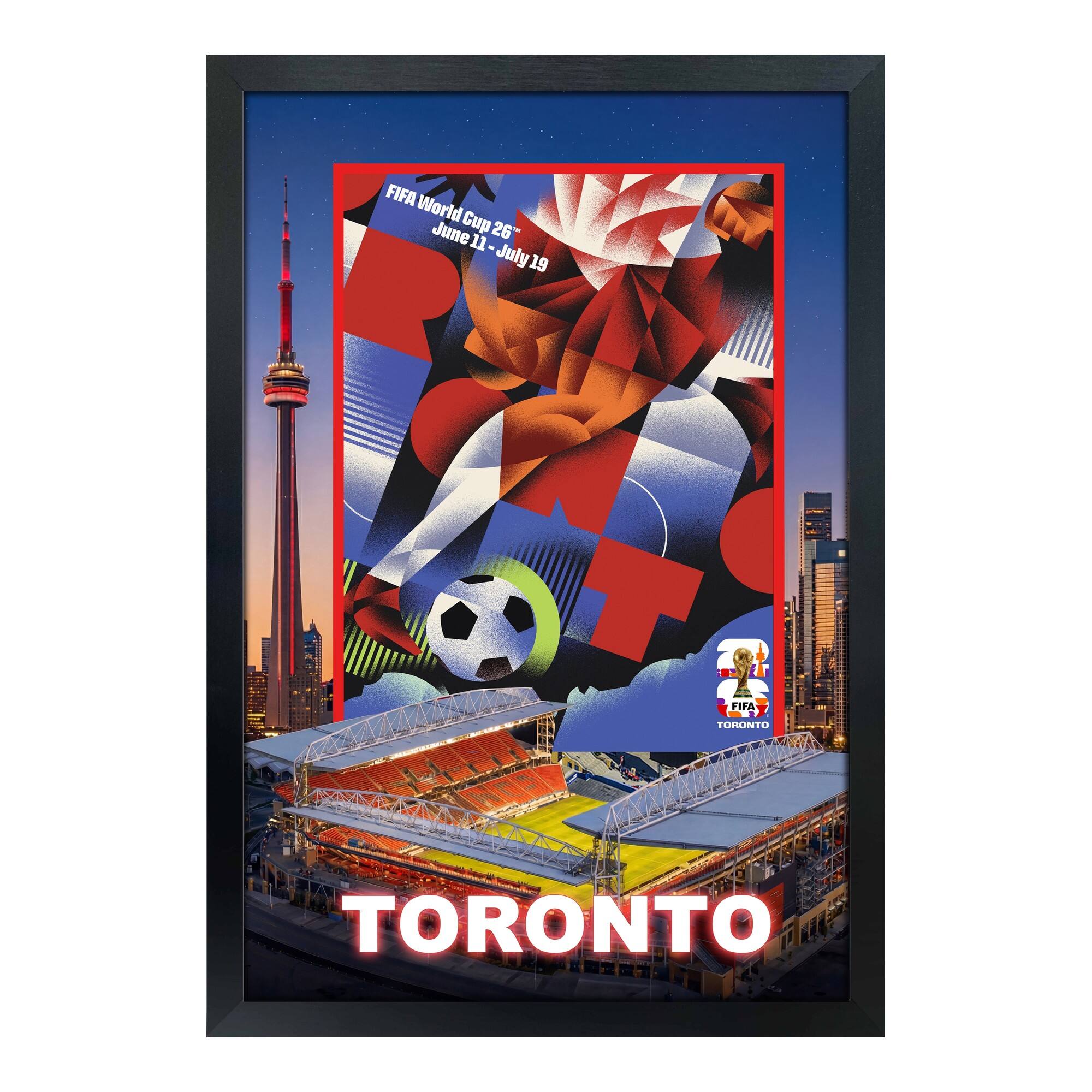 19.5" x 28" FIFA World Cup 2026 Toronto Host City Framed Wall Decor by Frameworth