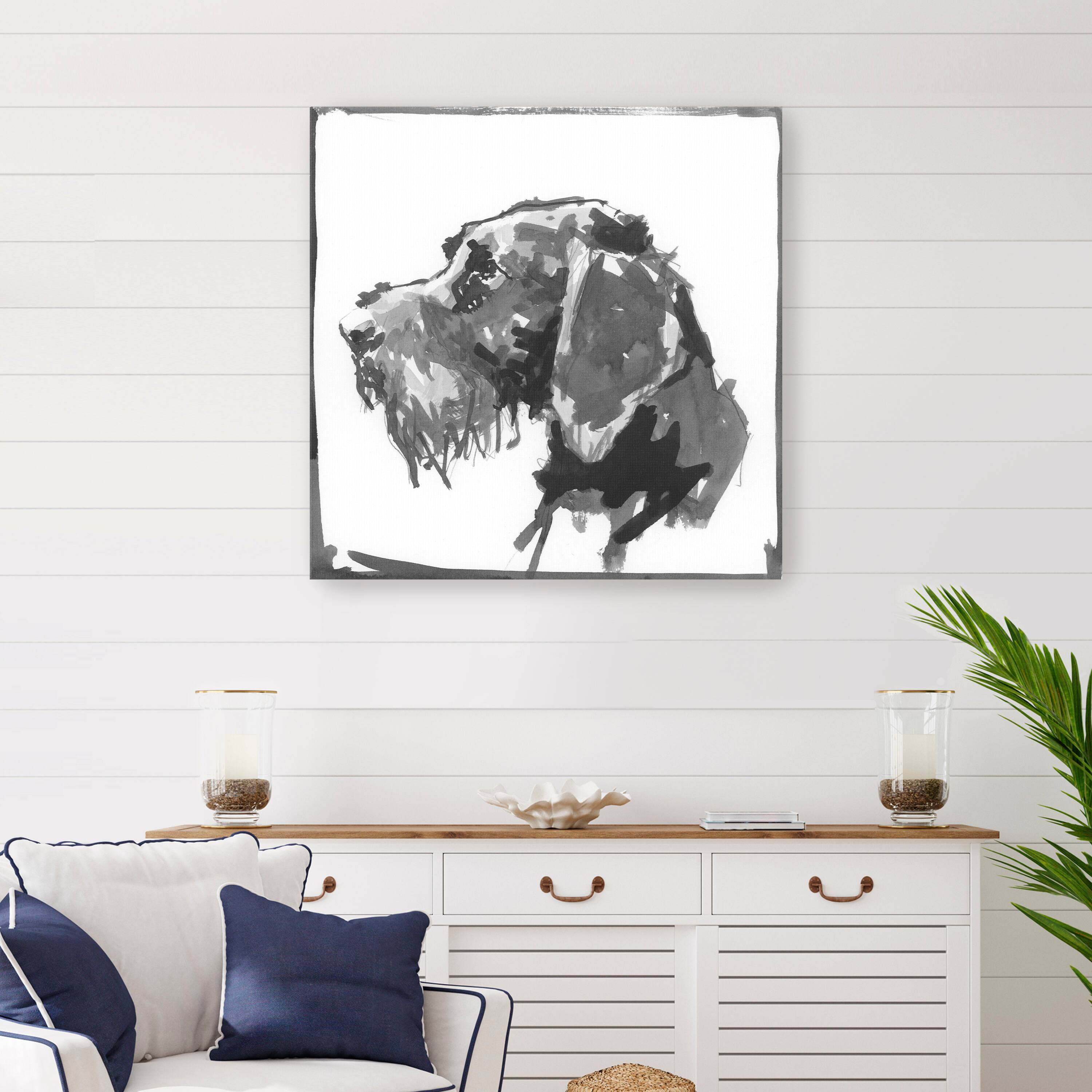 German Wire Haired Pointer Canvas Giclee