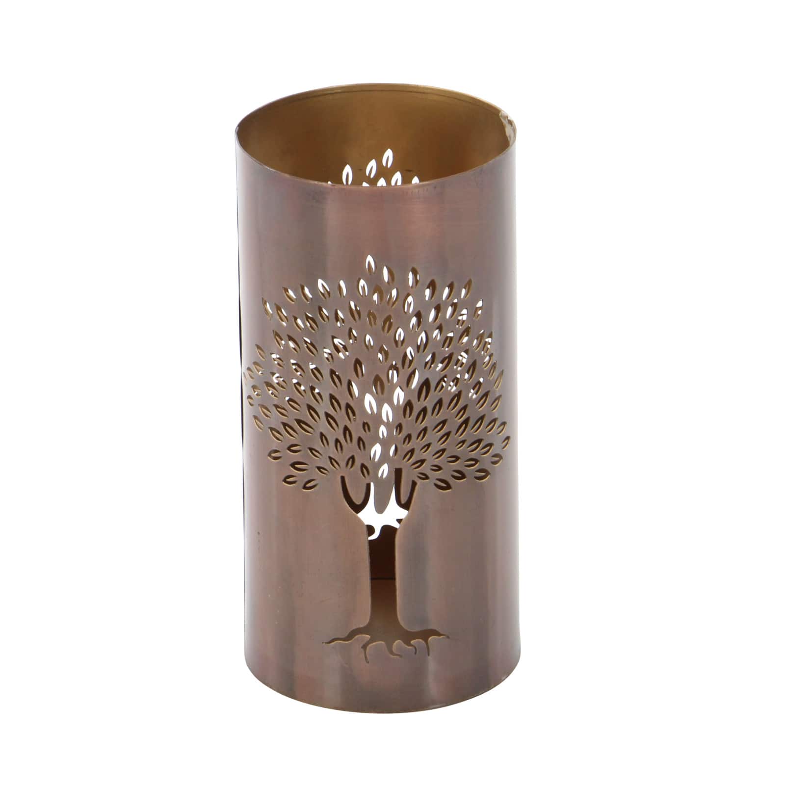 Brown Metal Eclectic Lantern Set