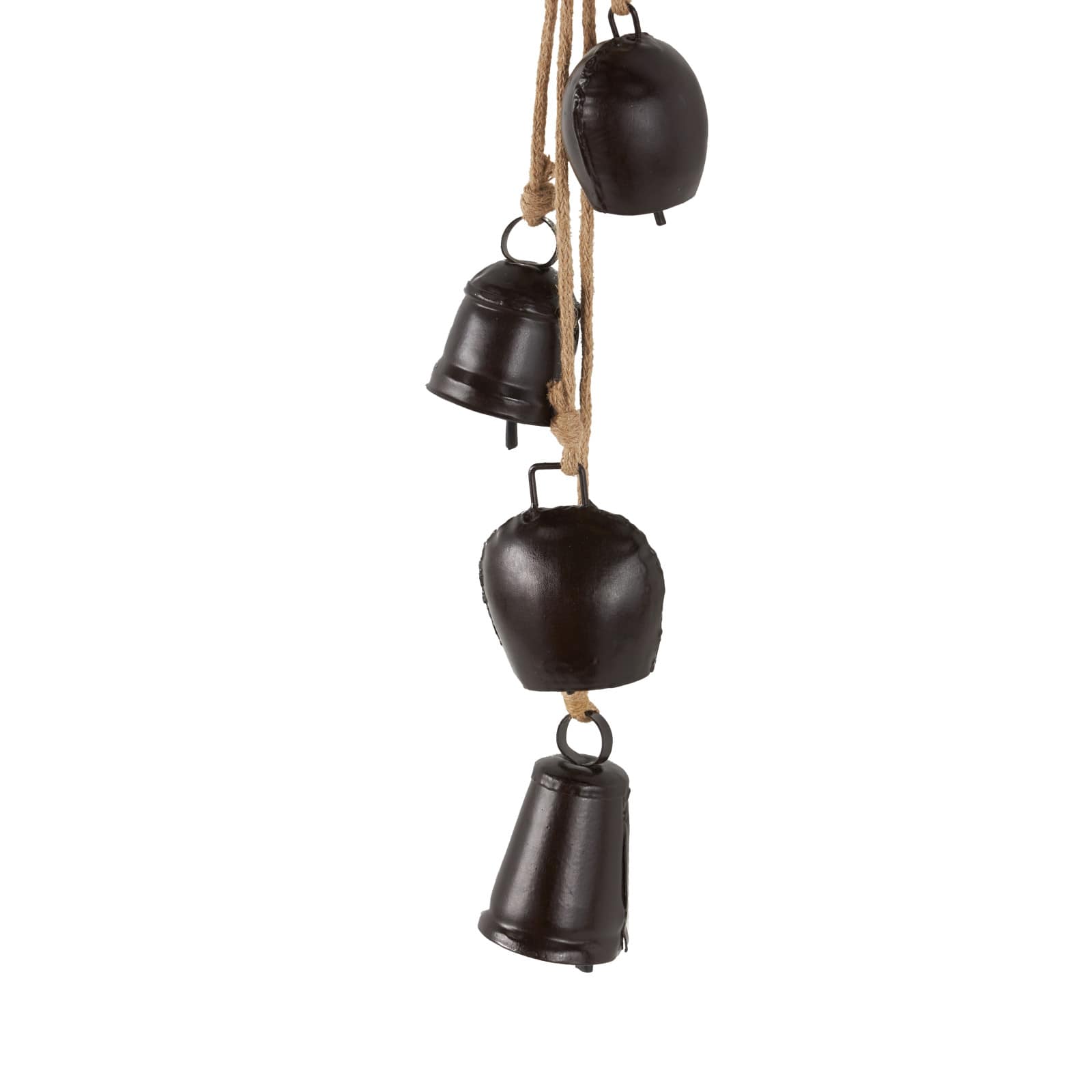 22" Metal Decorative Cow Bell with Jute Hanging Rope