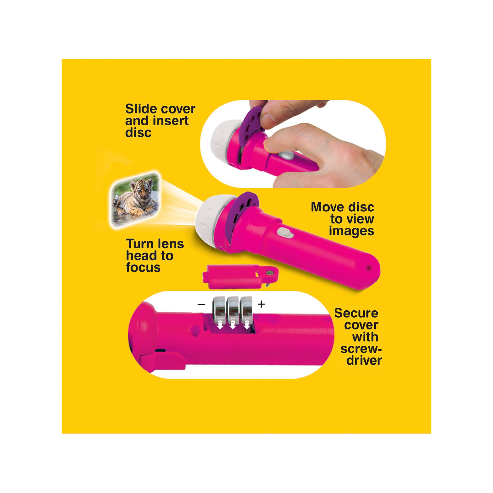 Brainstorm Toys Cute & Cuddly Flashlight & Projector With 24 Images