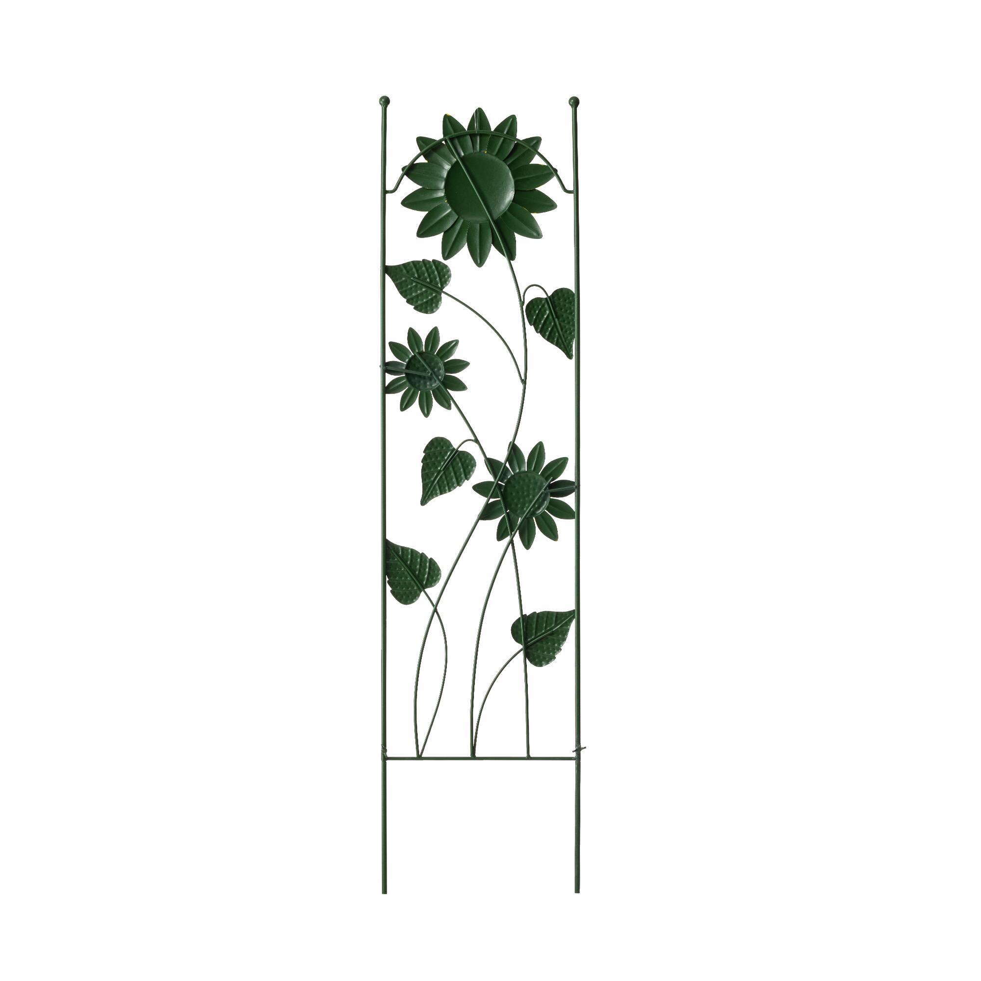 Glitzhome® 4ft. Metal Sunflowers Garden Trellis