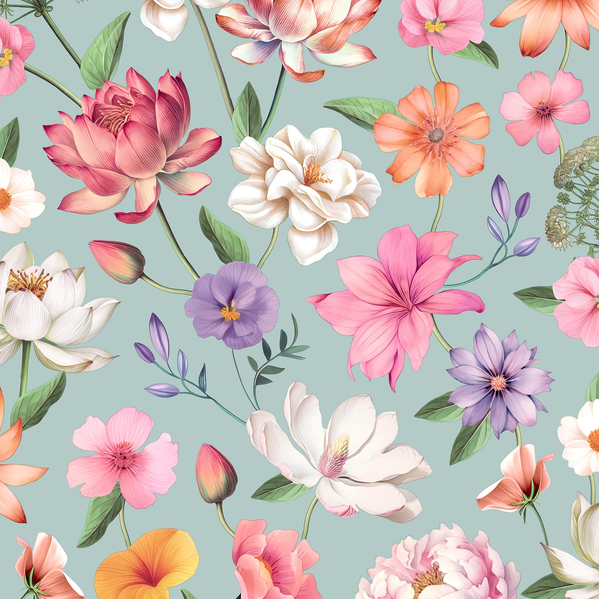 Designs Direct Floral Fantasia Wallpaper