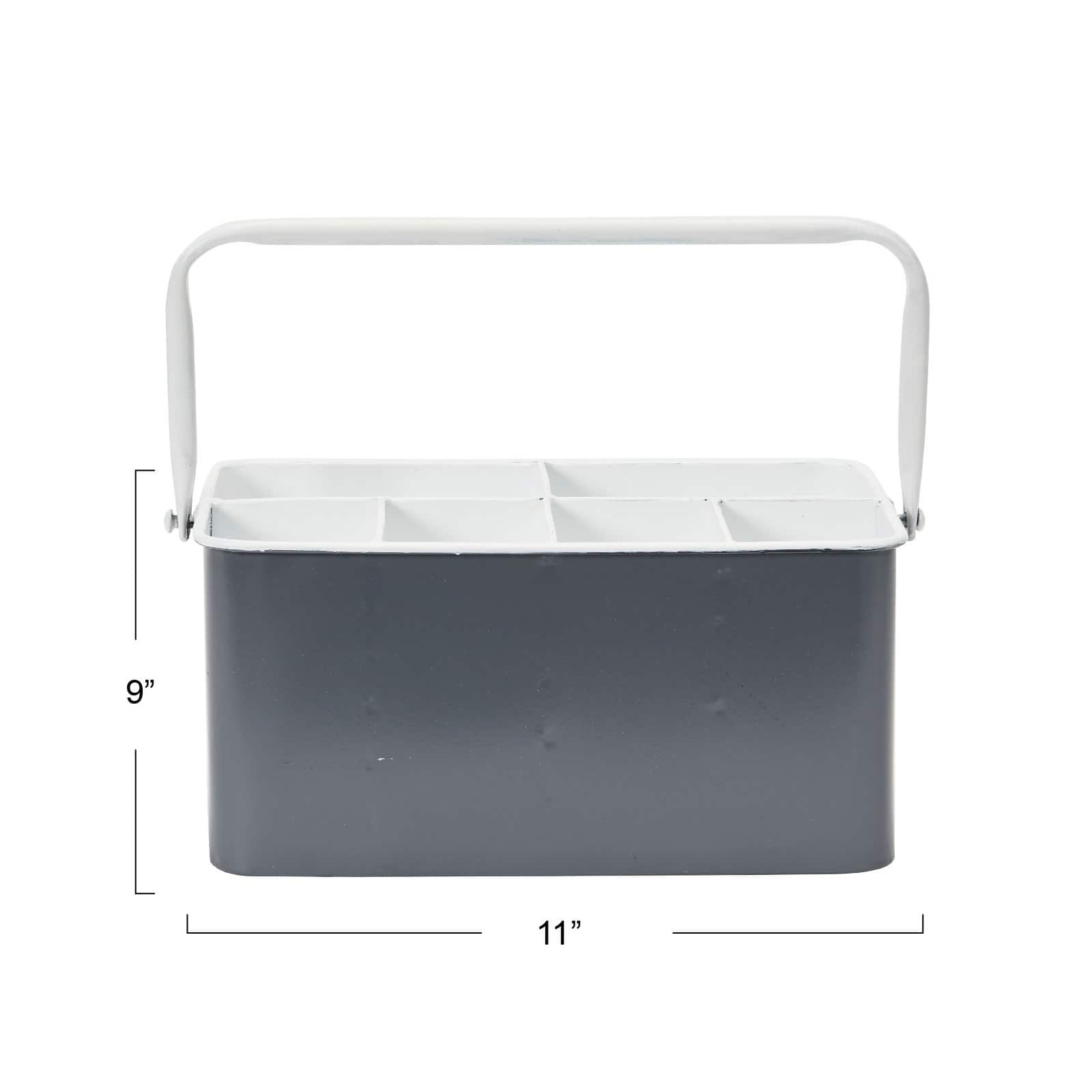 Hello Honey® 6-Compartment Metal Caddy with Handle