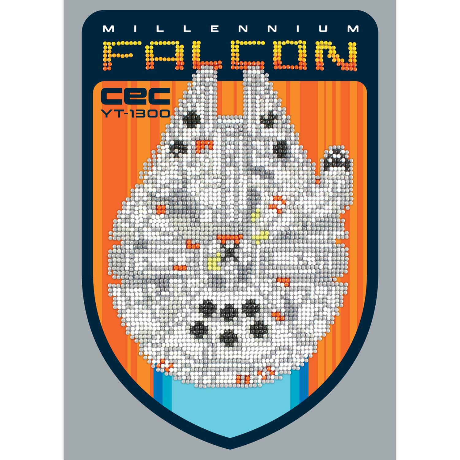 Camelot® Dots Millennium Falcon Cec Yt-1300 Diamond Painting Kit