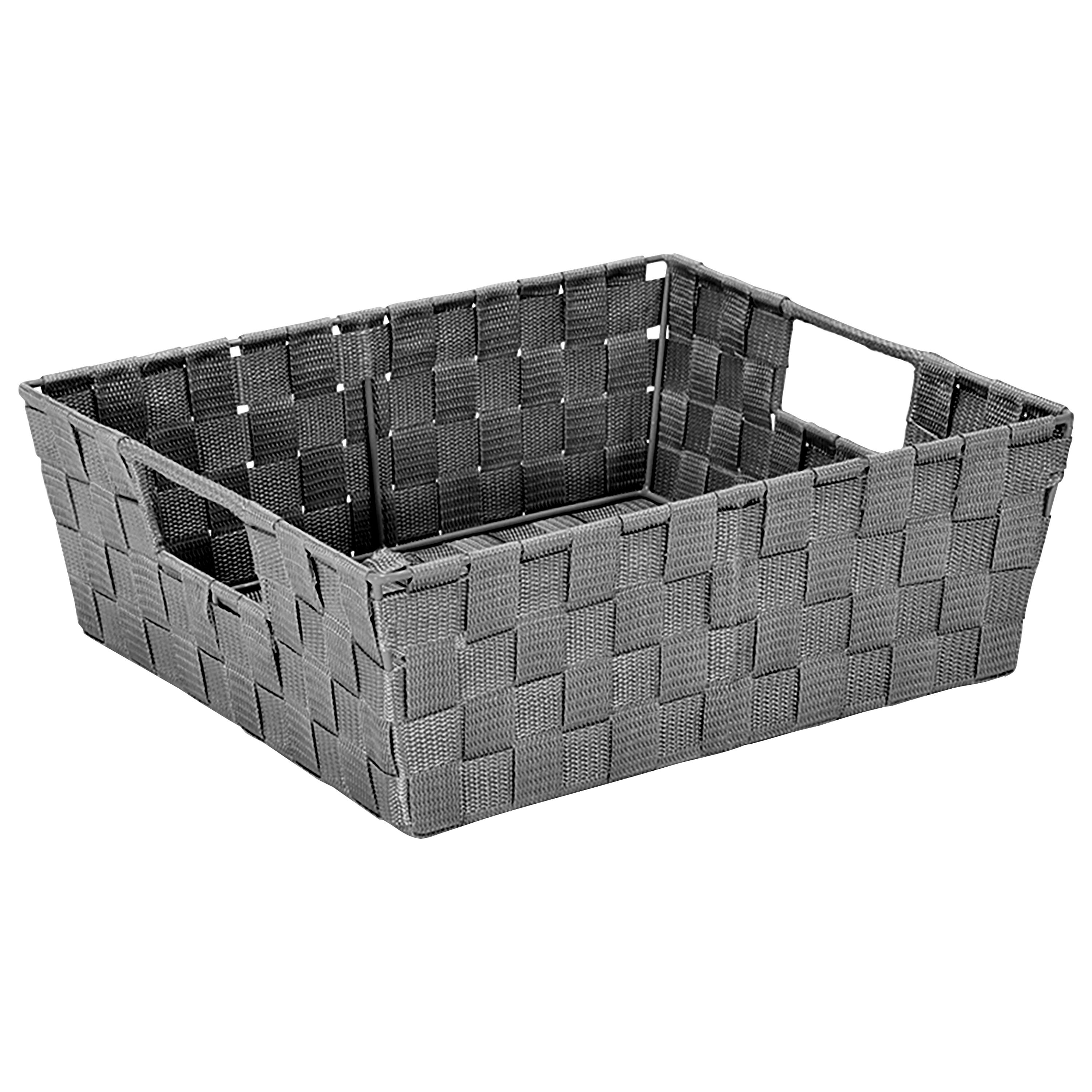Simplify Gray Large Storage Shelf Tote Set