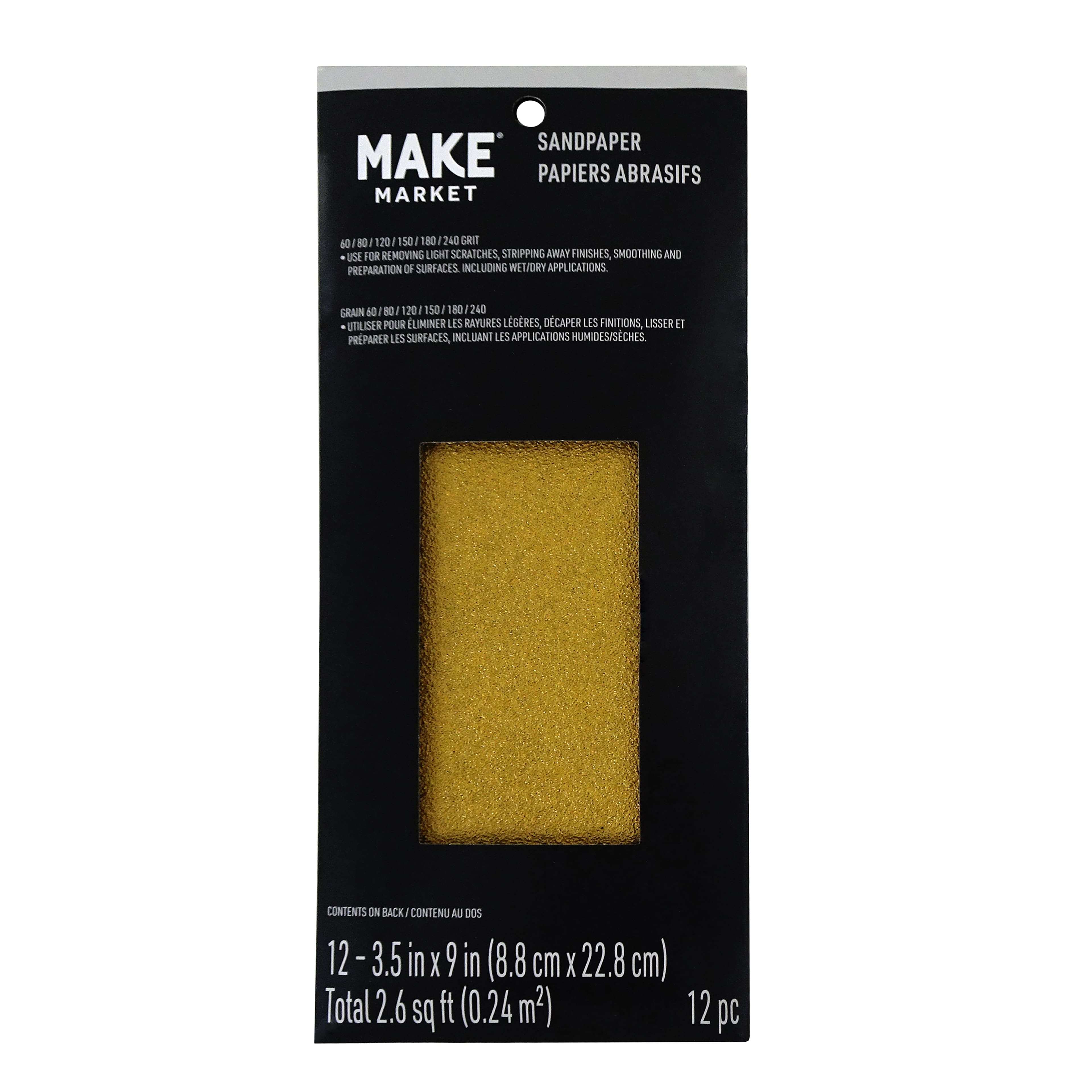 Michaels, Mixed Grit Sandpaper Sheets, 12ct. by Make Market® – Category: Finishing Tools