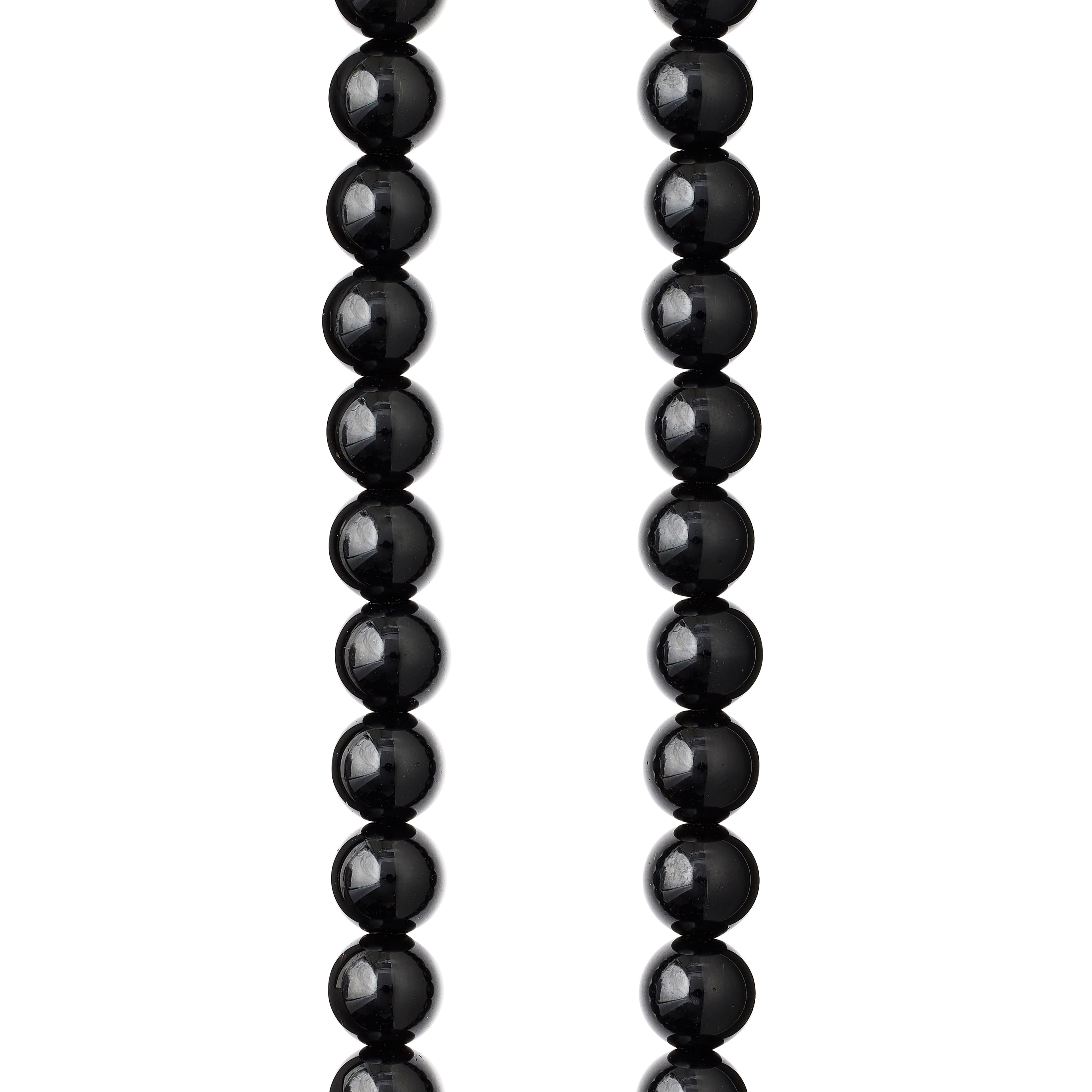 Black Round Jasper Beads, 8mm by Bead Landing™