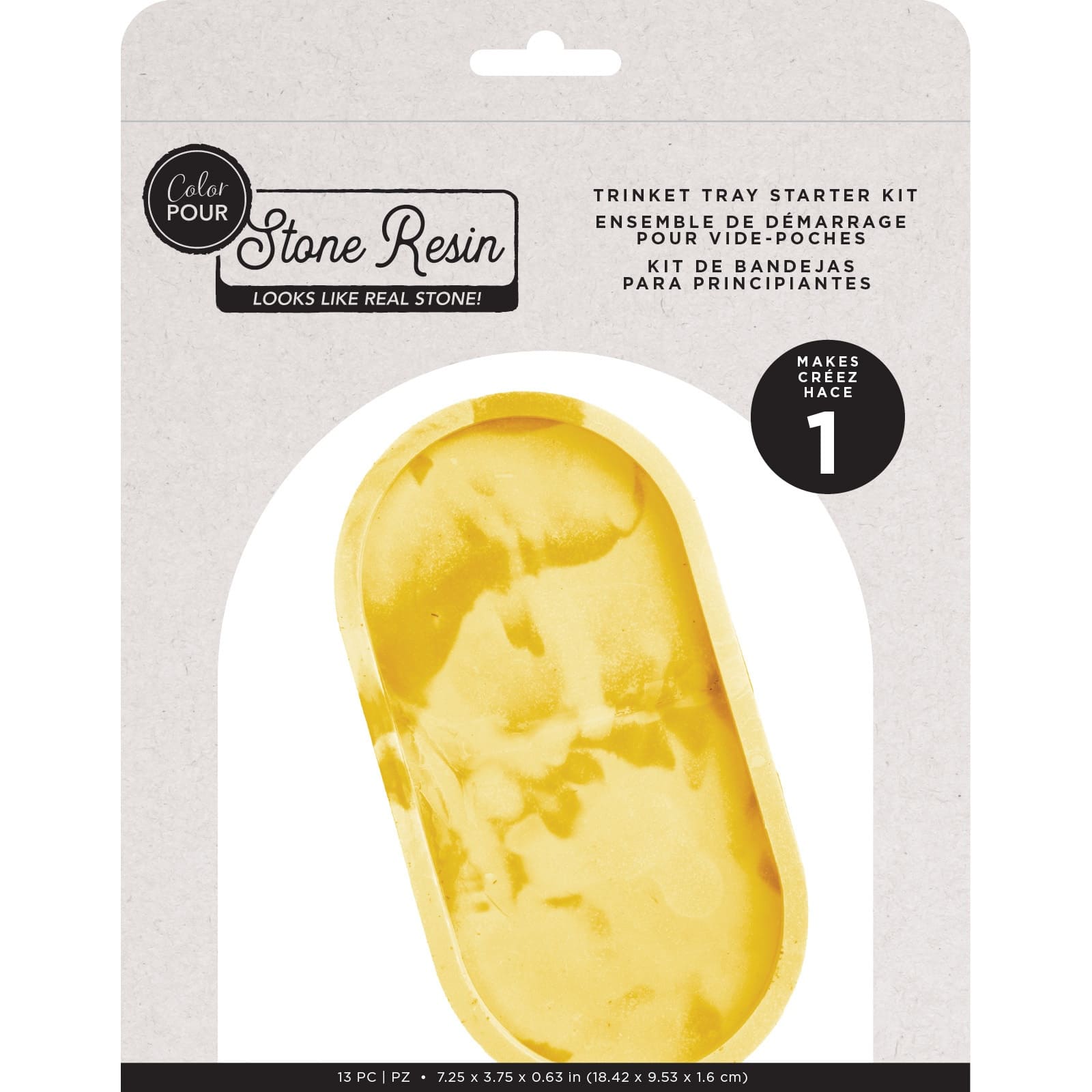 Color Pour Stone Resin Trinket Tray Starter Kit