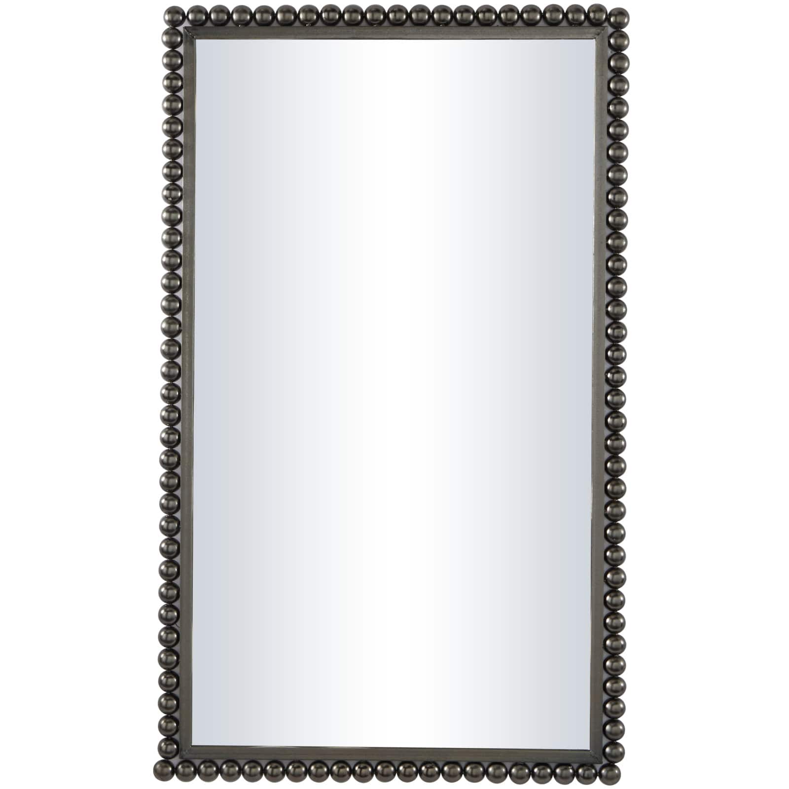 CosmoLiving by Cosmopolitan 40" Beaded Metal Wall Mirror