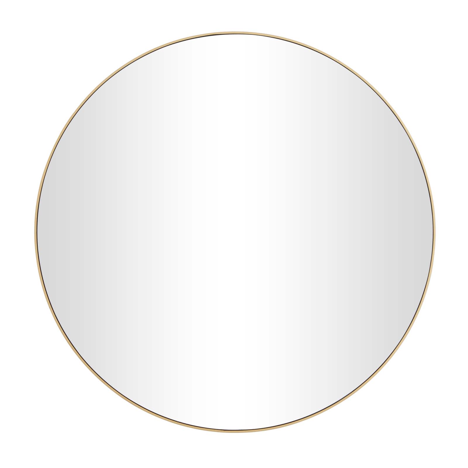 Gold Contemporary Wall Mirror, 36" x 1" x 36"