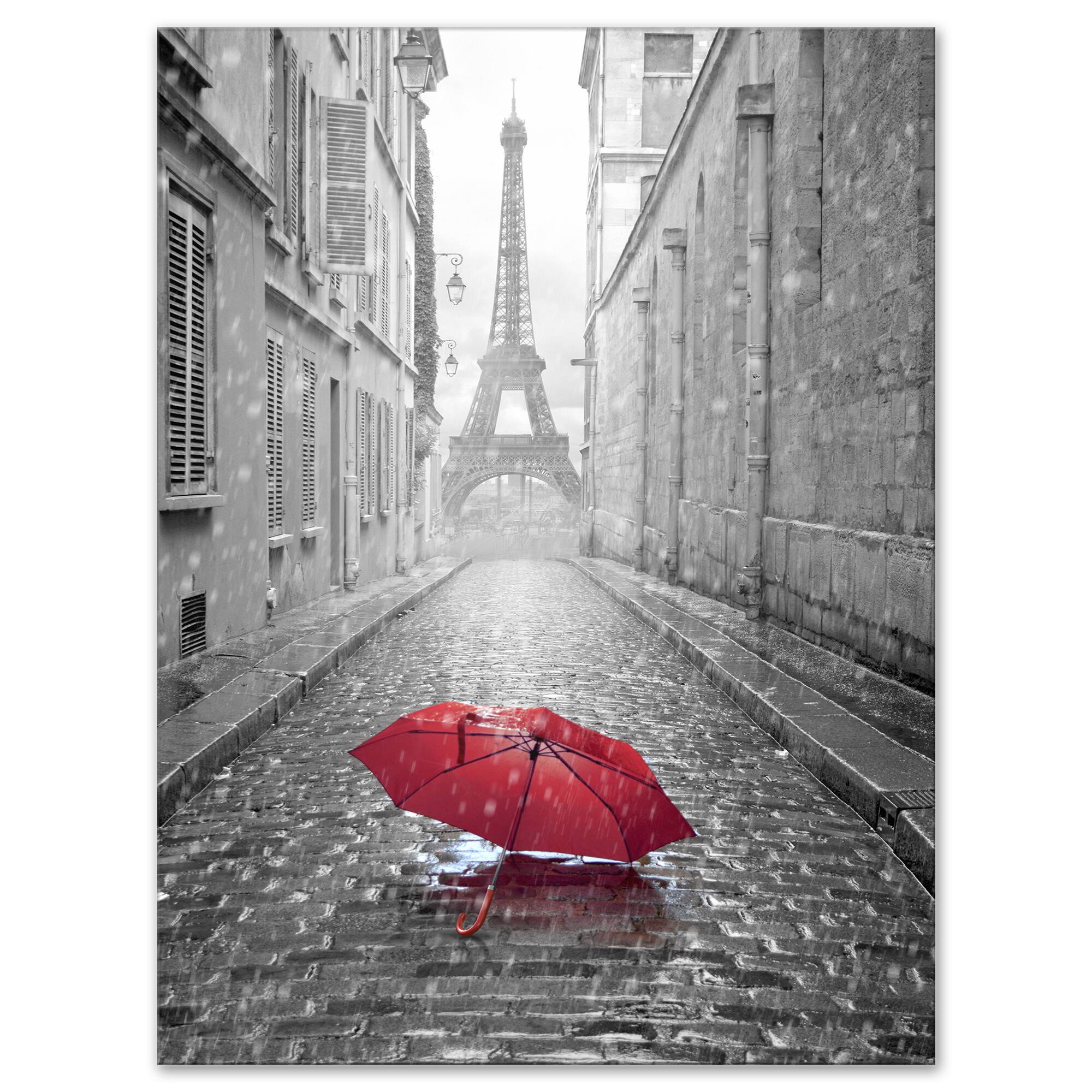 Designart - Eiffel View from Paris Street