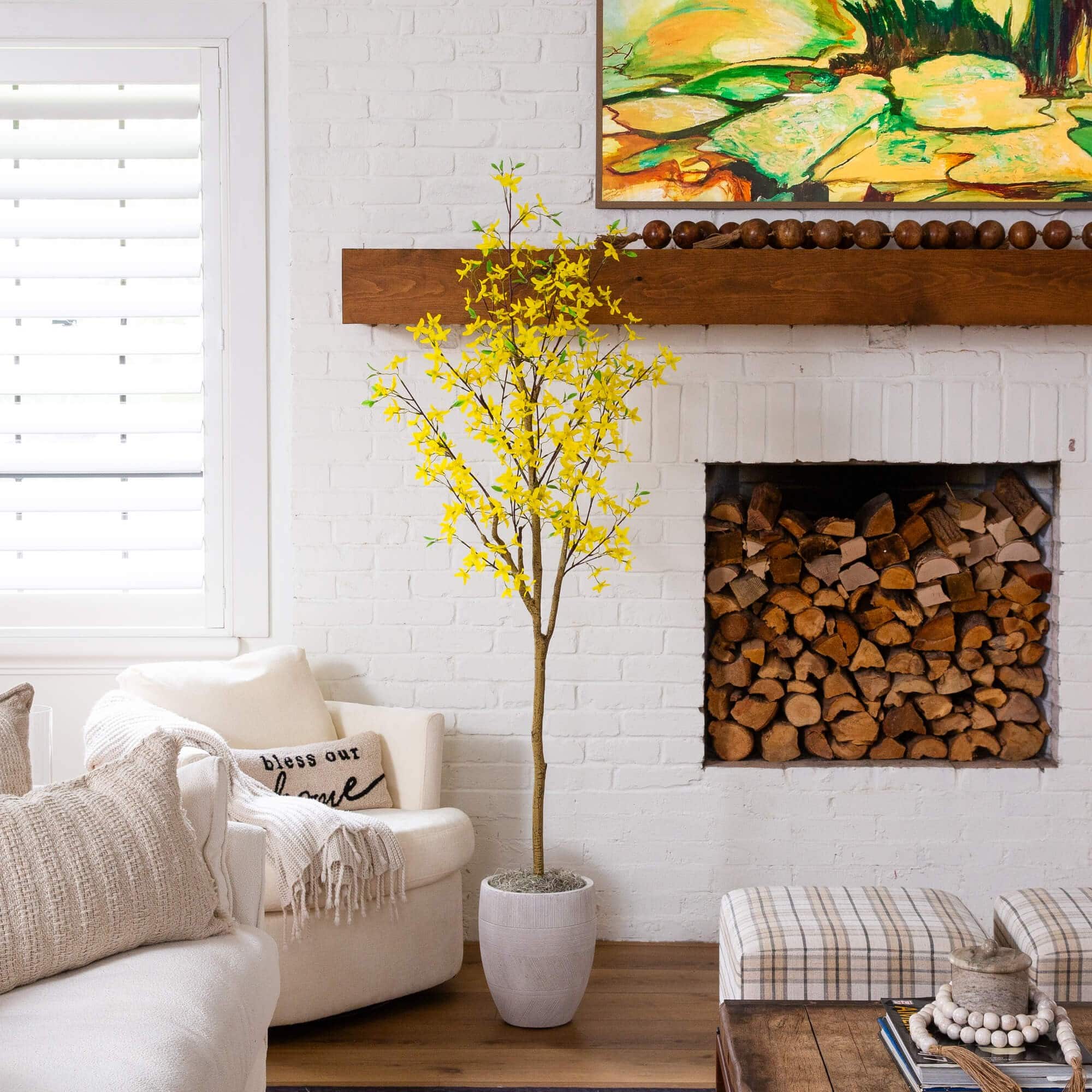 6ft. Artificial Forsythia Tree