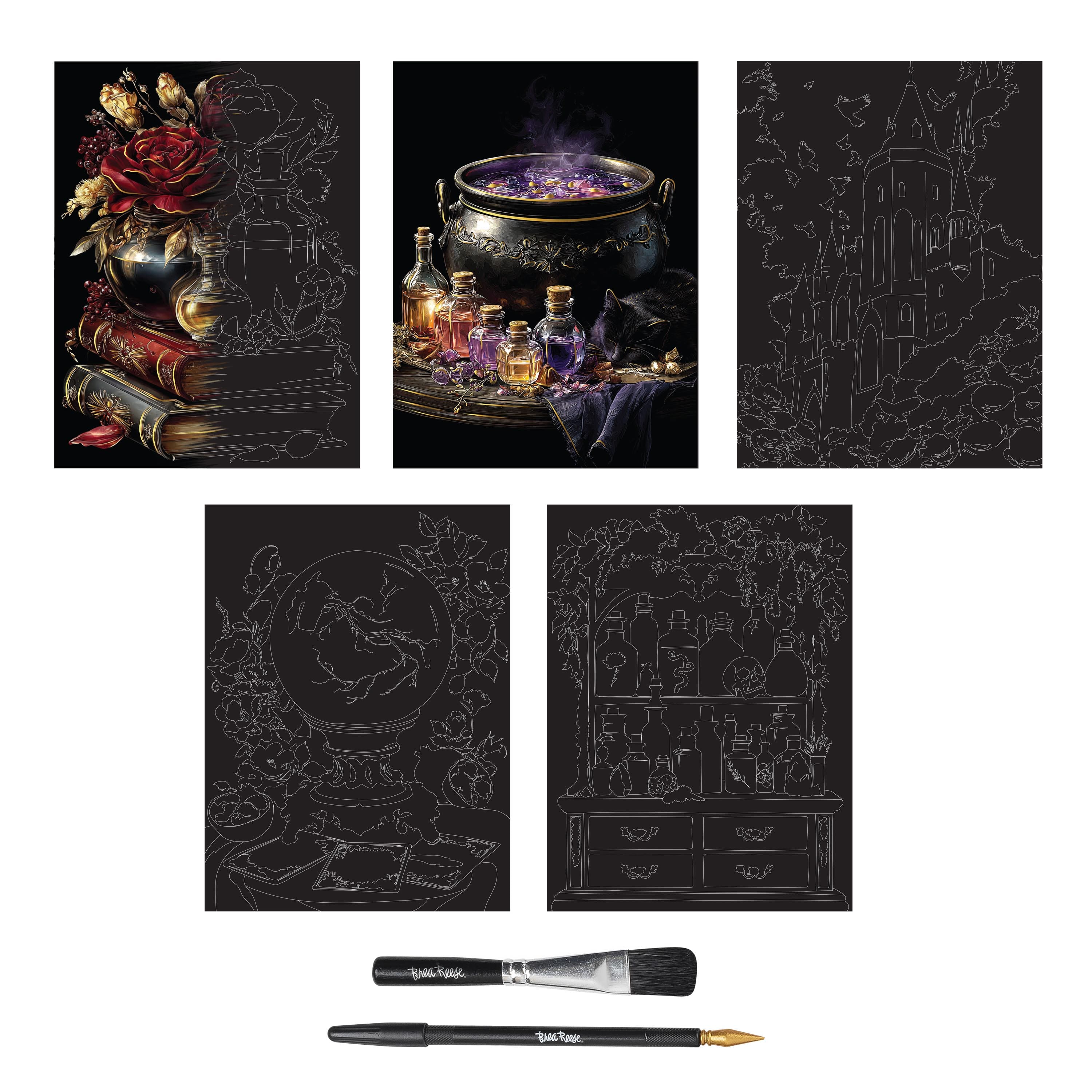 Brea Reese® 9" x 12" Pretty Potions Scratch Art Paper Pad