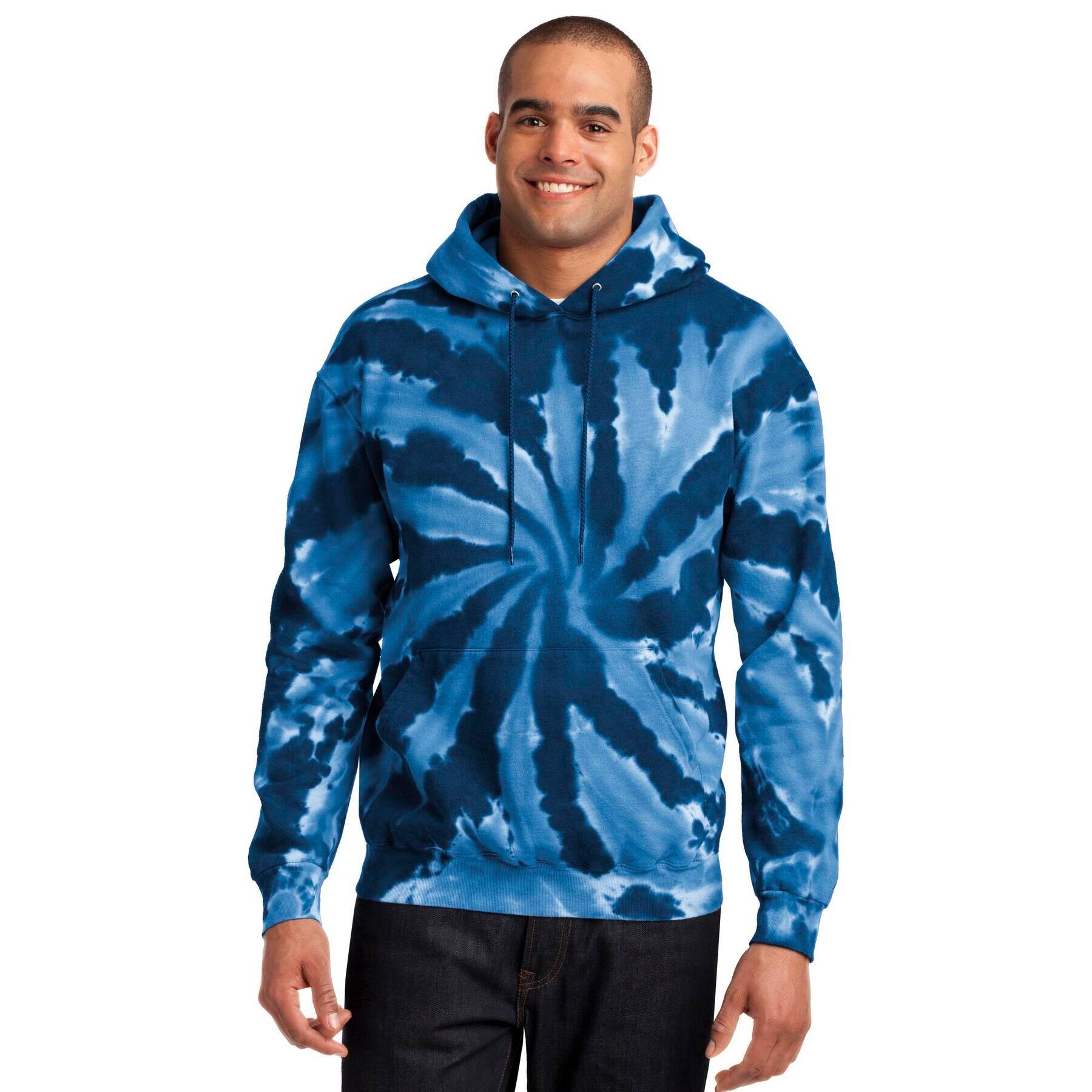 Port & Company® Tie-Dye Pullover Hooded Adult Sweatshirt