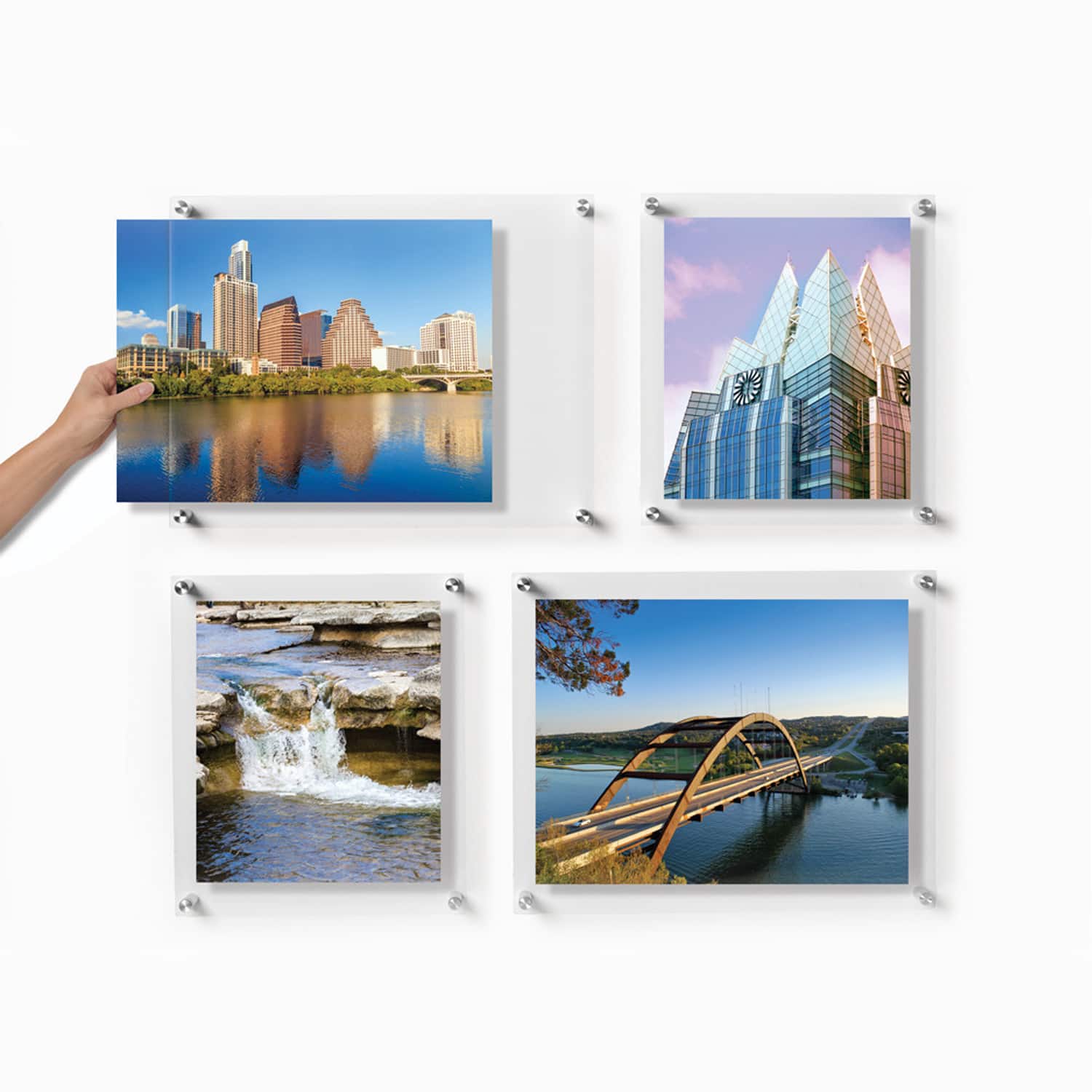 Wexel Art Gallery Wall Double Panel Acrylic Floating Frames Set of
