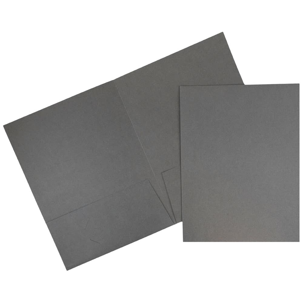 JAM Paper 2-Pocket Textured Linen Business Folders, 6ct.