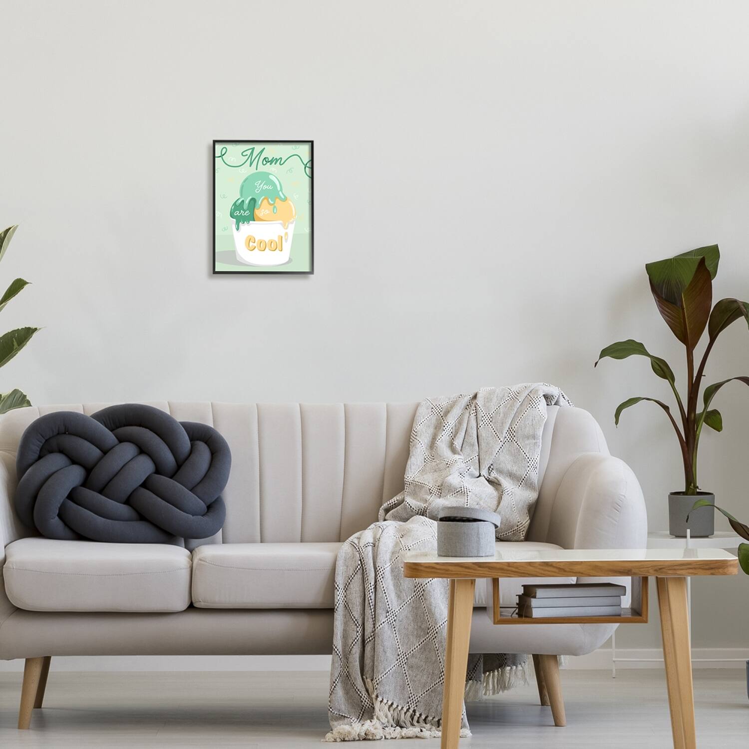 Stupell Industries Mom You Are So Cool Ice Cream Framed Giclee Art