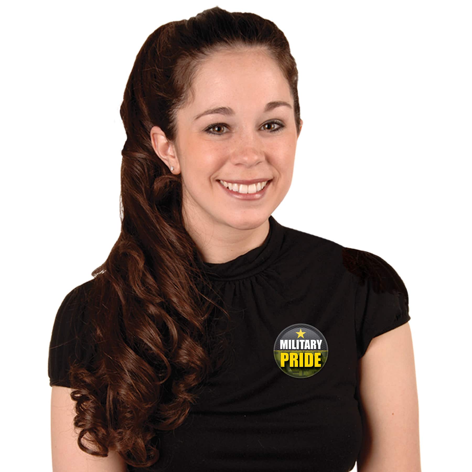 Beistle 2" Camouflage Military Pride Buttons, 6ct.