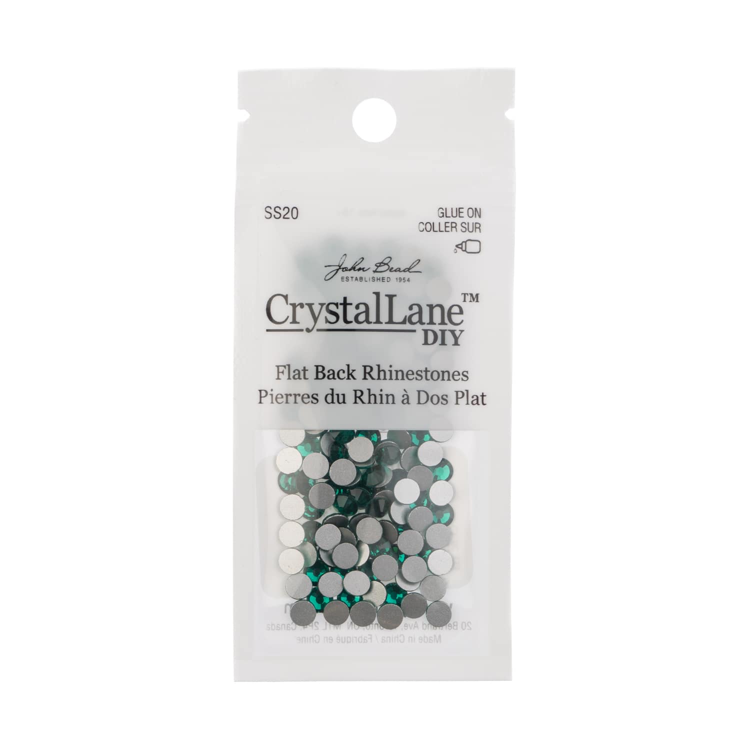 John Bead Crystal Lane SS20 Round Flatback Czech Crystals, 144ct.