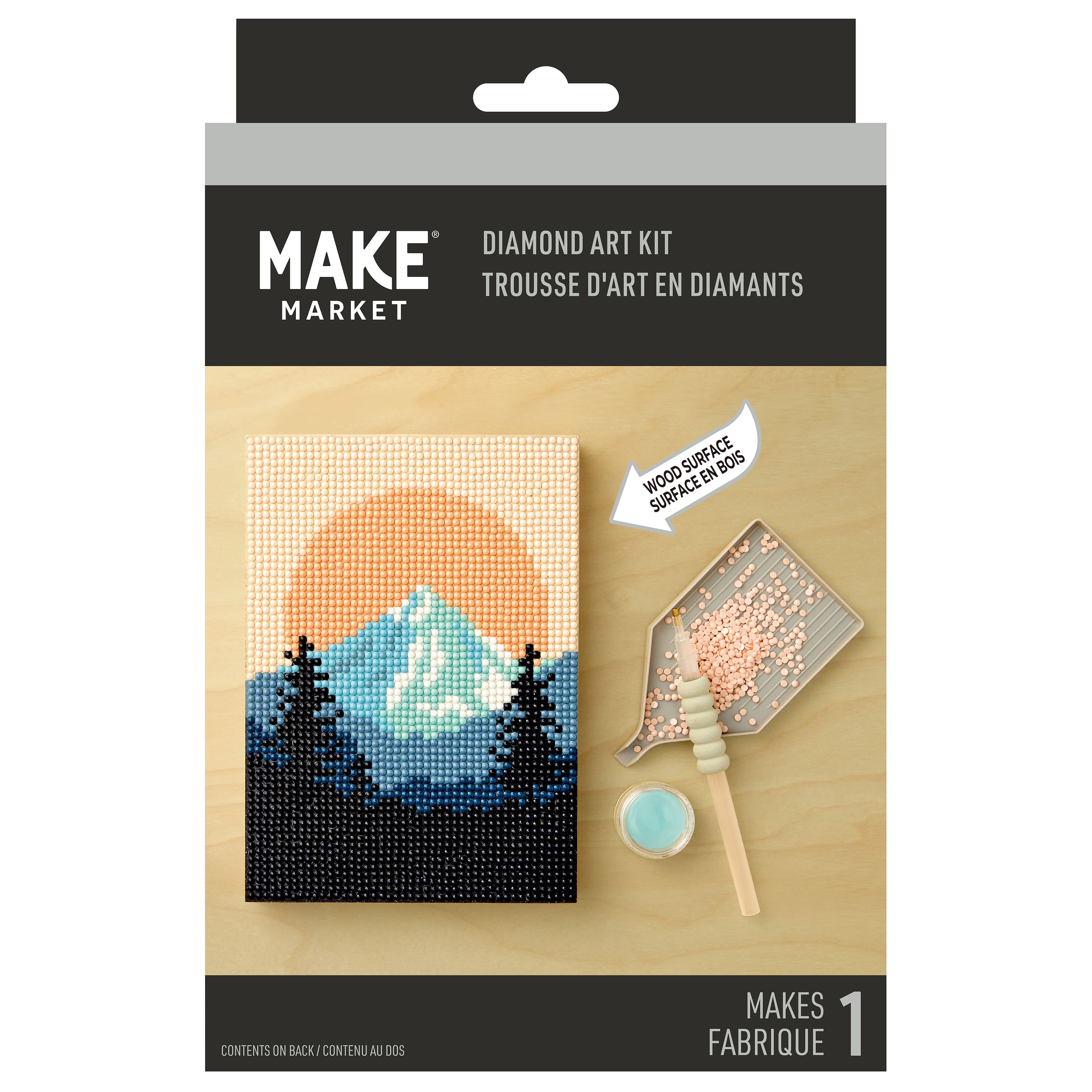 5" x 7" Mountain Wood Plank Diamond Art Kit by Make Market®