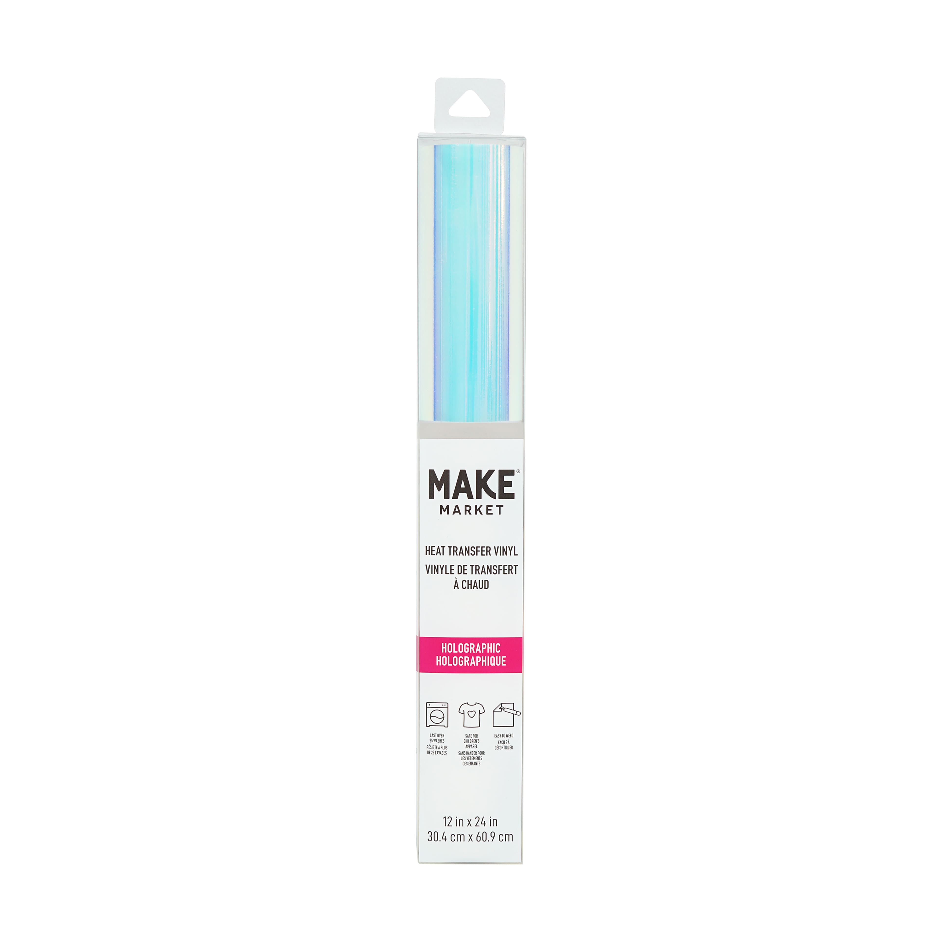 12 Pack: Hyacinth Holographic Heat Transfer Vinyl by Make Market®