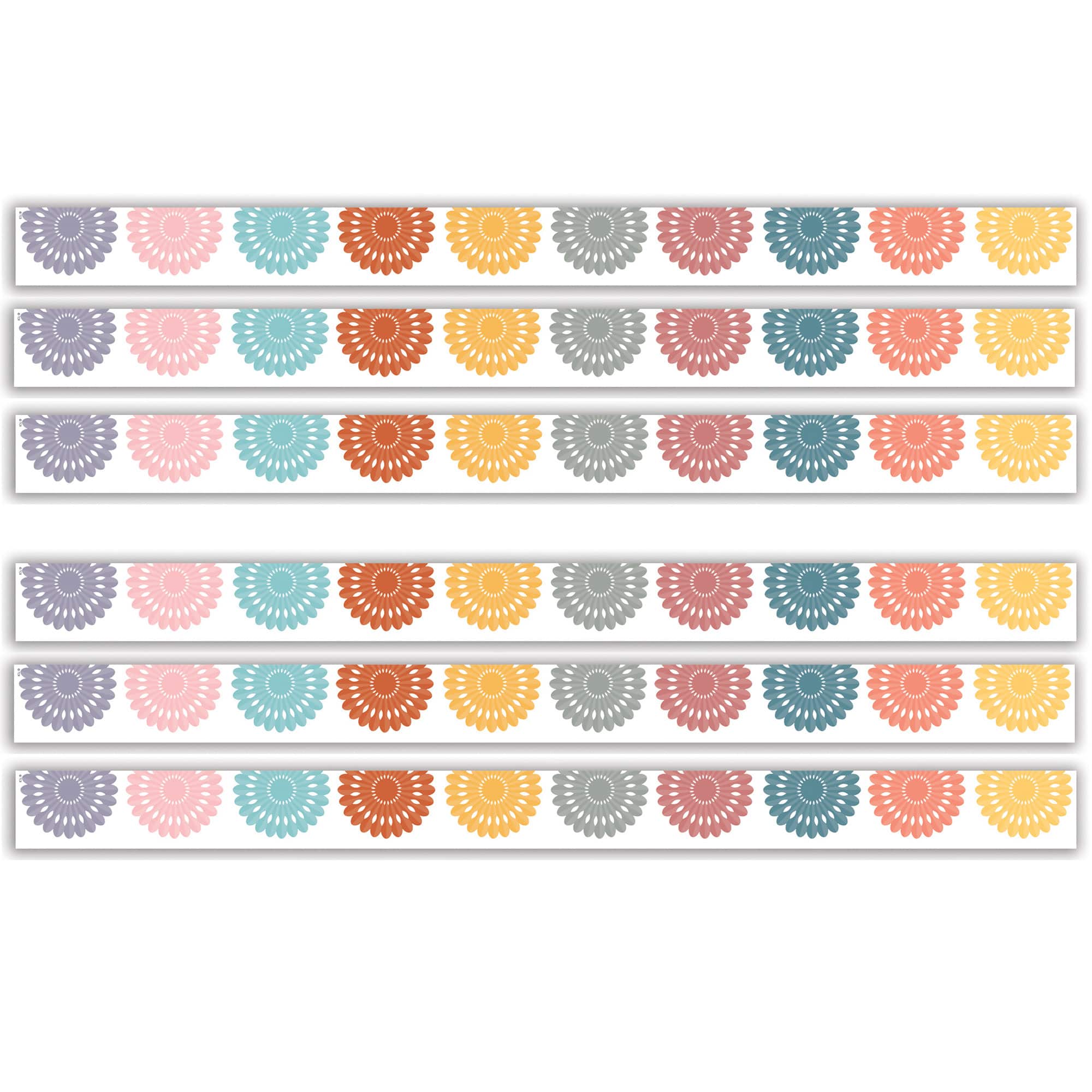 Teacher Created Resources® Happy Cactus Crew Fiesta Die-Cut Border Trim, 6 Pack of 12