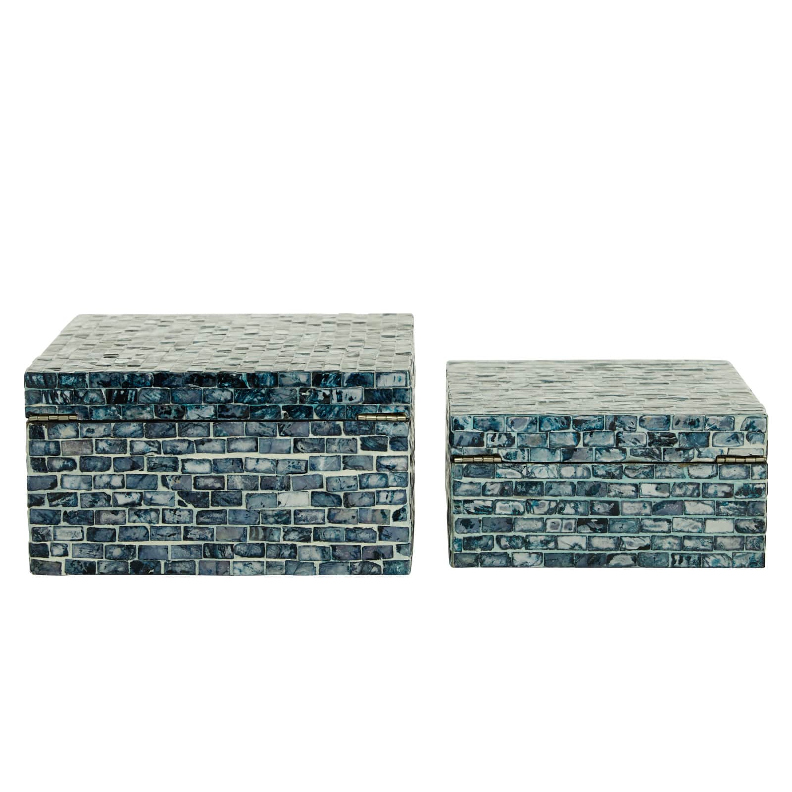 Blue Mother of Pearl Coastal Box Set