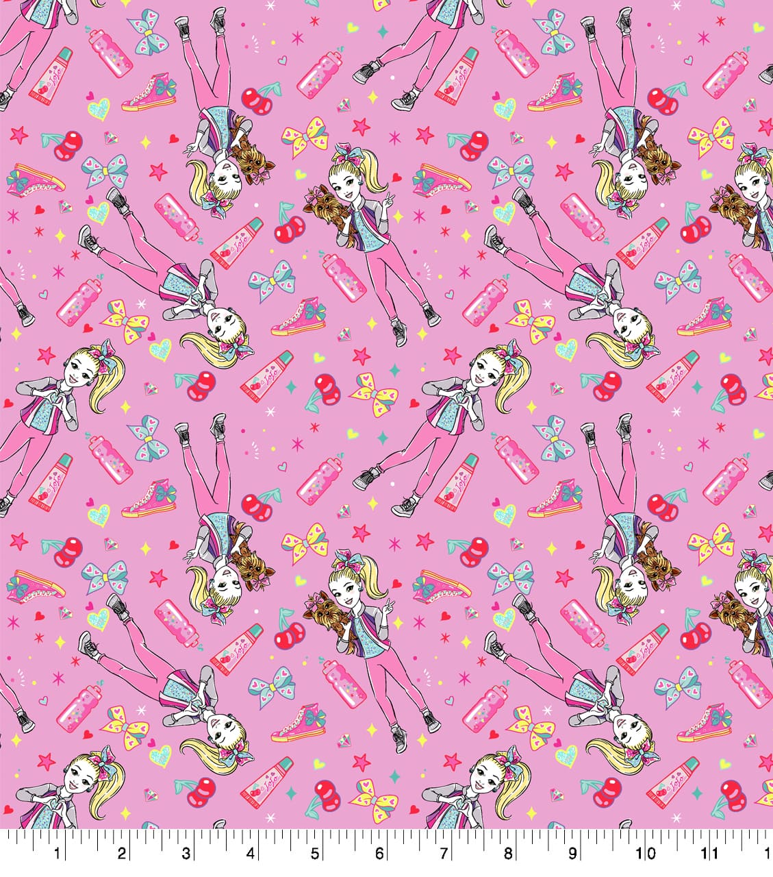 Nickelodeon JoJo Siwa & BowBow Cotton Fabric