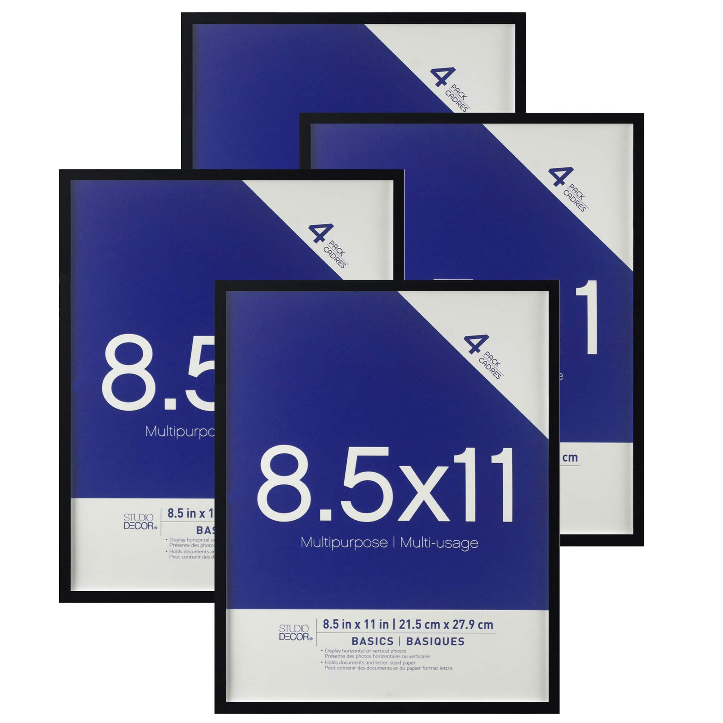 12 Packs: 4 ct. (48 total) Multipurpose 8.5" x 11" Wall Frames, Basics by Studio Décor®