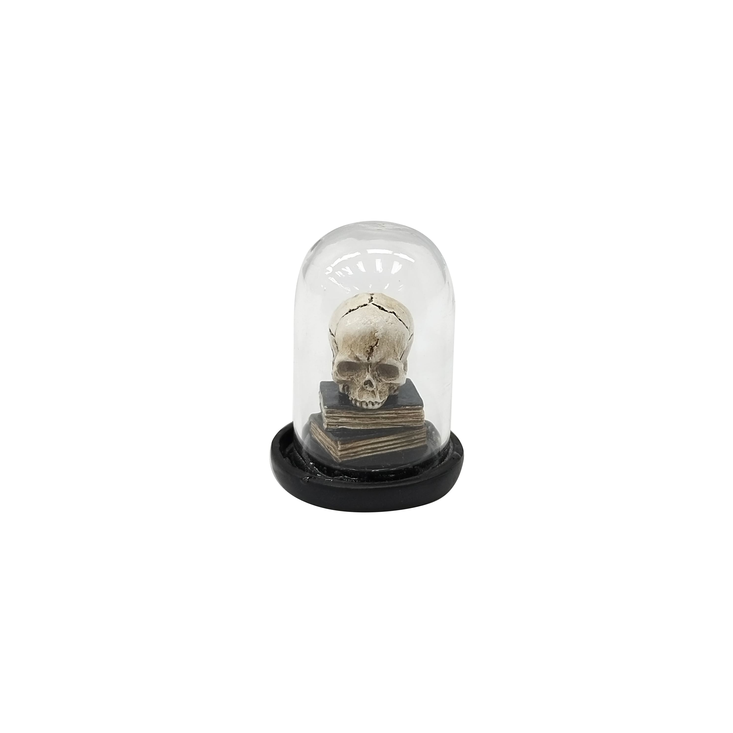 Michaels, Mini Skull & Books Cloche by Ashland® – Category: Halloween Miniatures