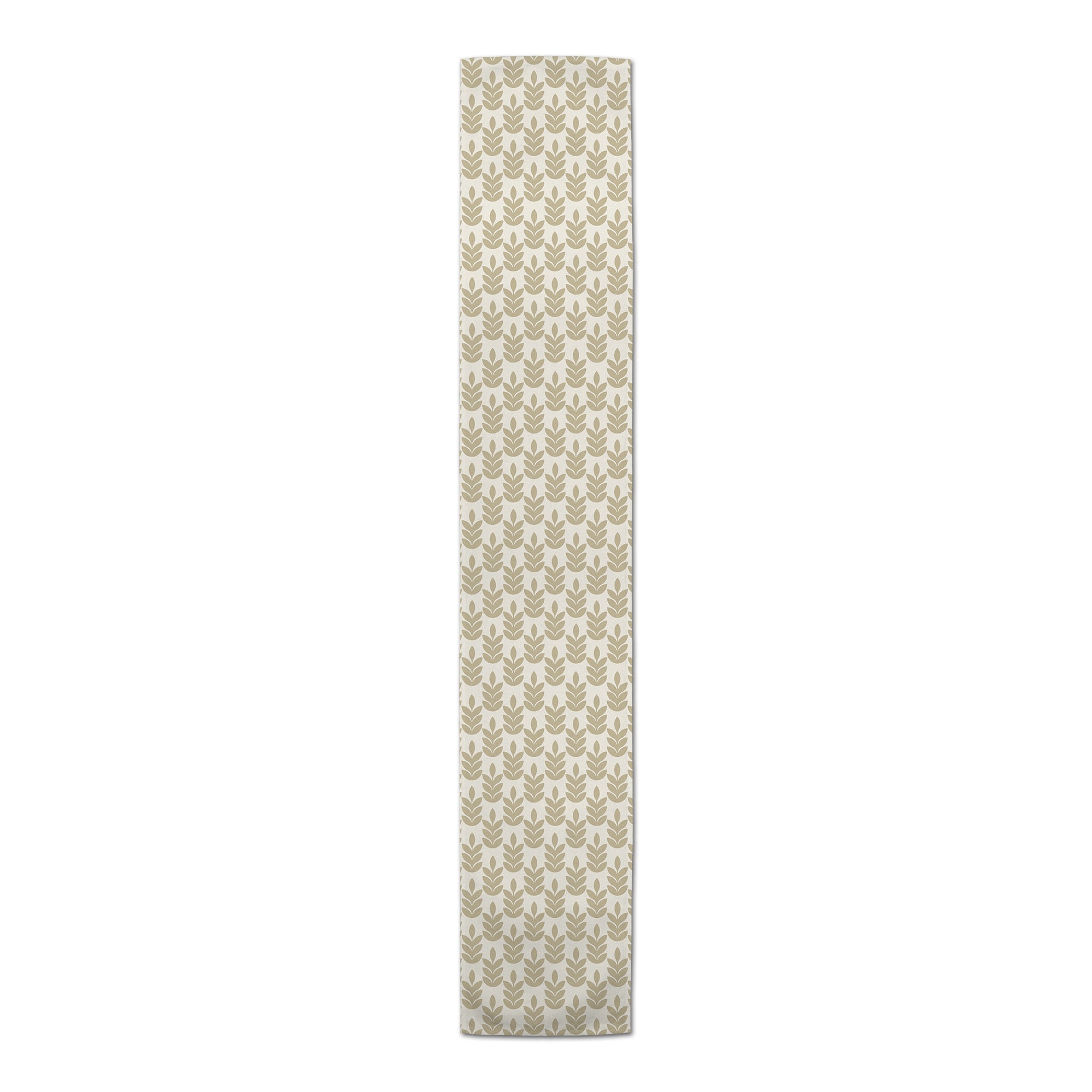 Gold Leaf Pattern 16" x 90" Cotton Twill Runner