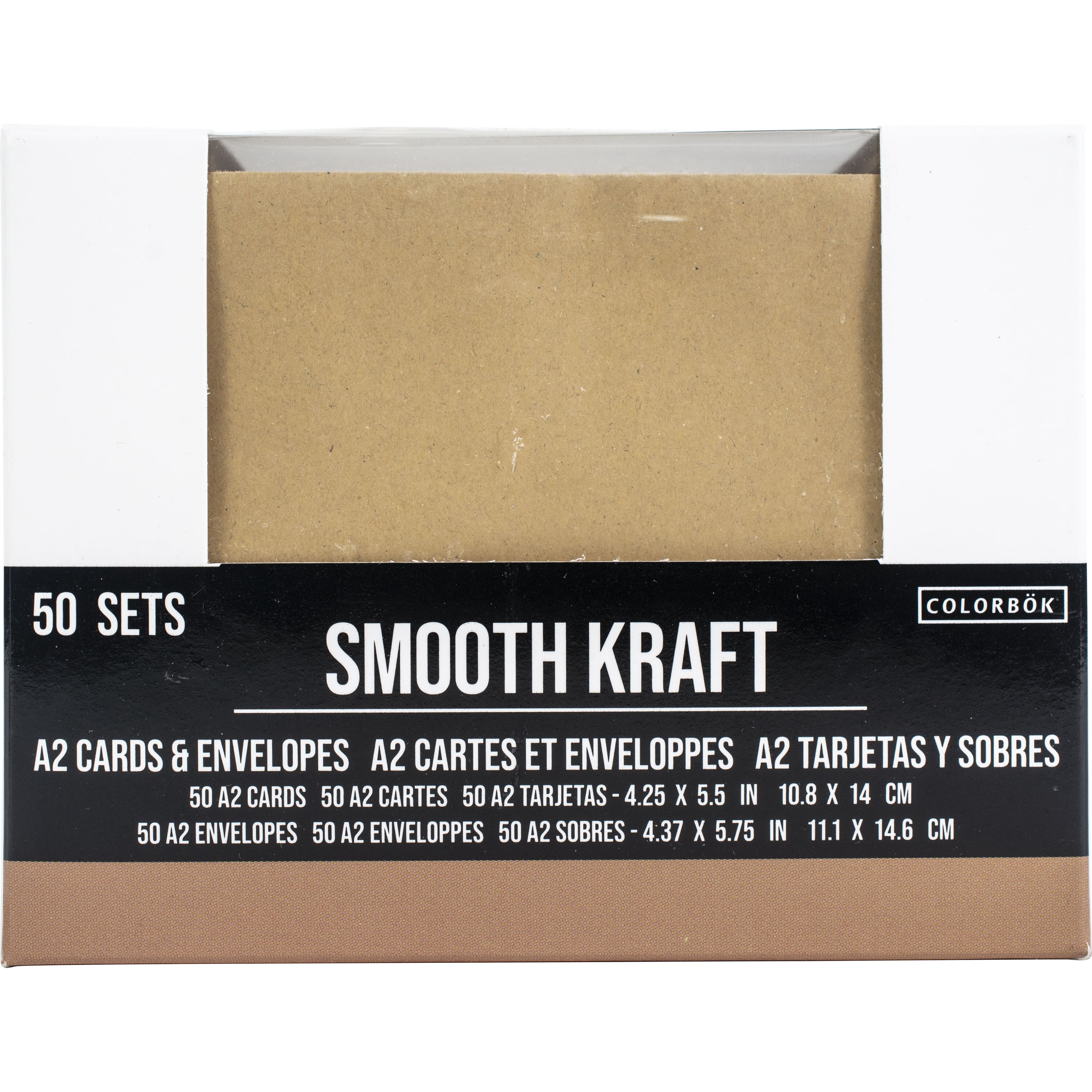 Colorbok® A2 Kraft Cards & Envelopes, 50ct.
