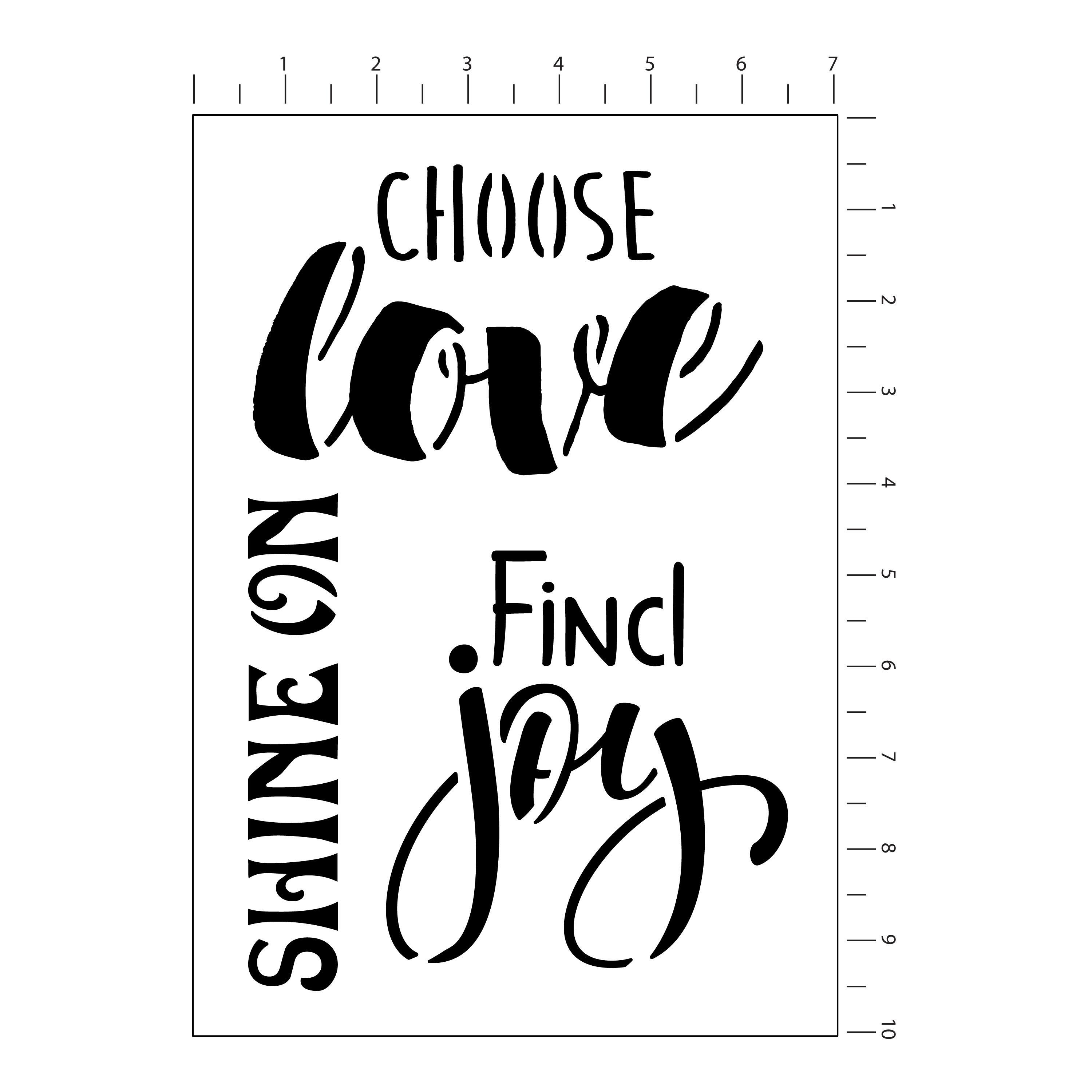 Love Stencils by Craft Smart®, 7" x 10"