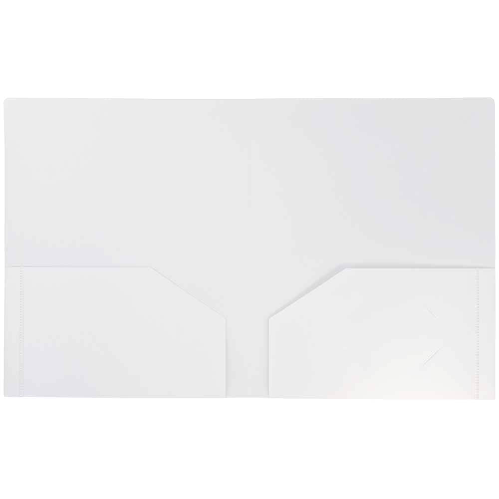 JAM Paper Heavy Duty Plastic 2-Pocket Folders