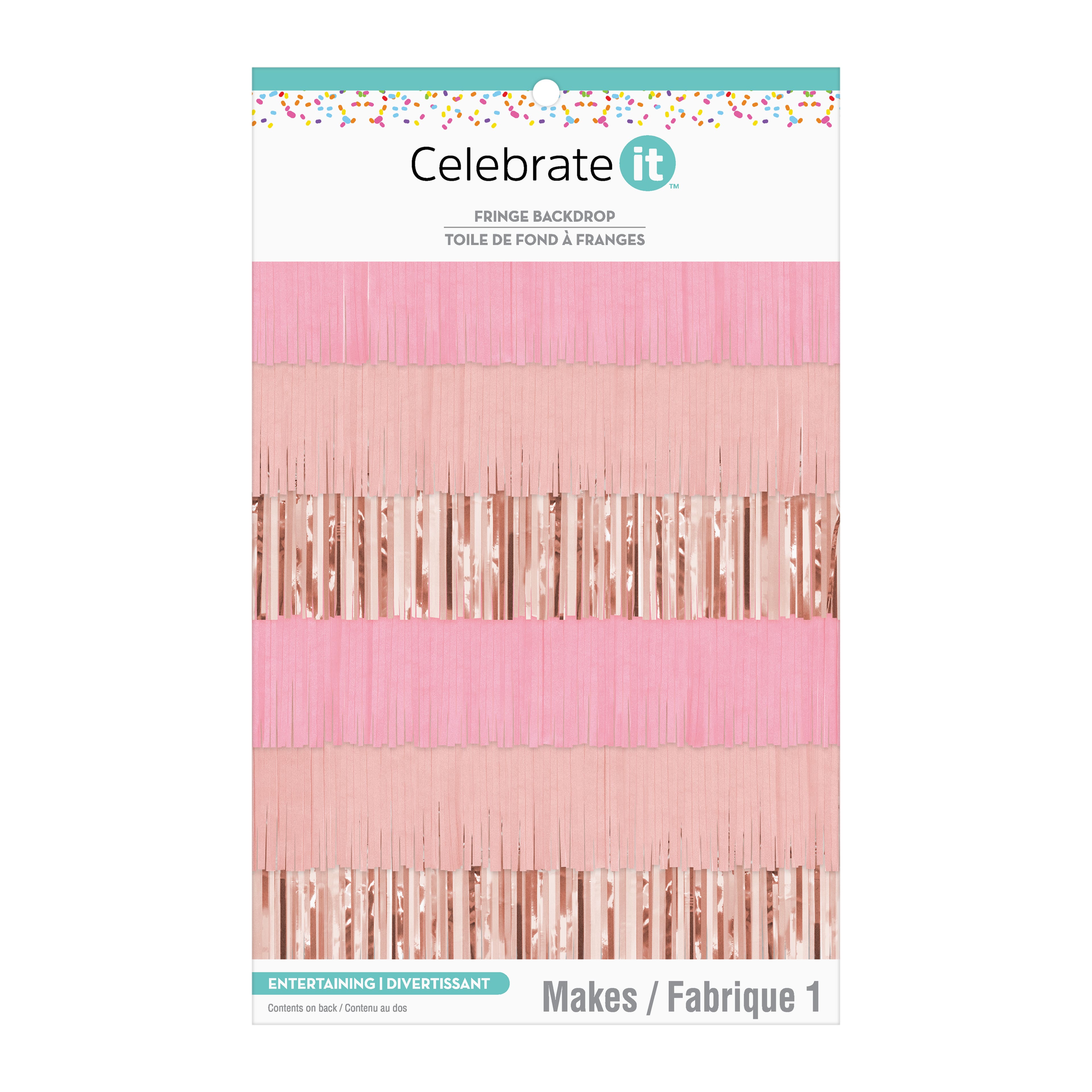 Pink Fringe Backdrop by Celebrate It™