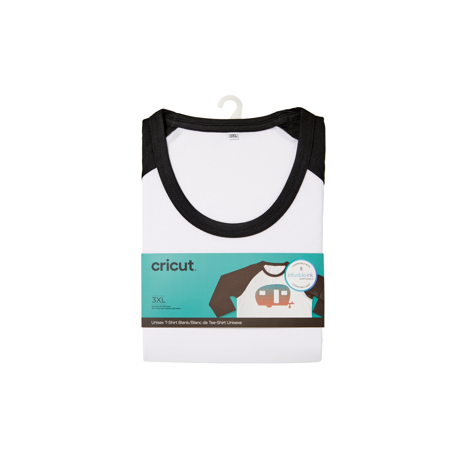 Cricut® Unisex Adult Raglan Sleeve T-Shirt Blank