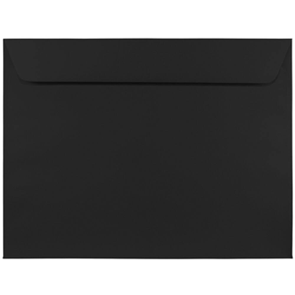 JAM Paper 9" x 12" Smooth Black Booklet Premium Envelopes, 25ct.