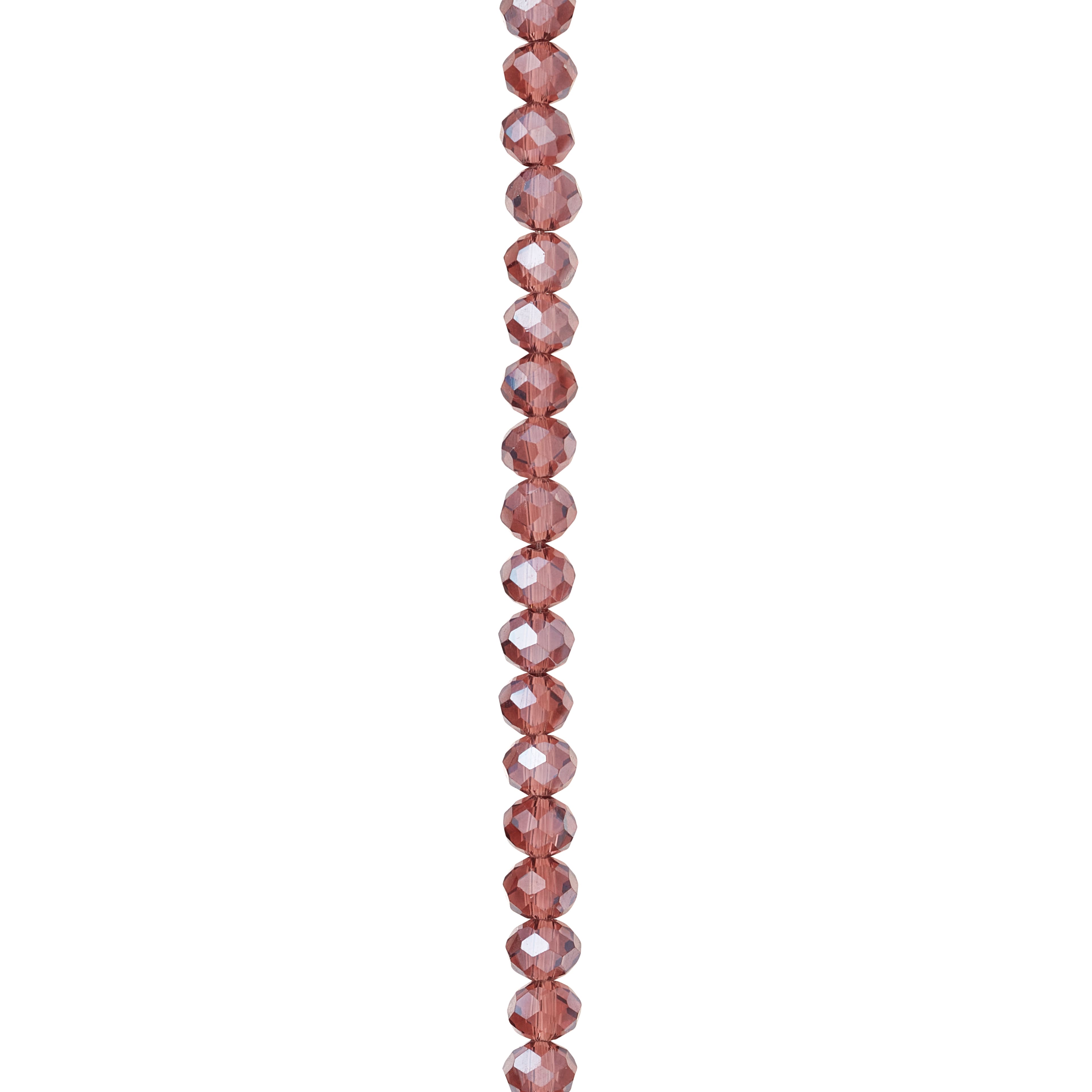 Amethyst Rondelle Glass Beads, 6mm by Bead Landing™