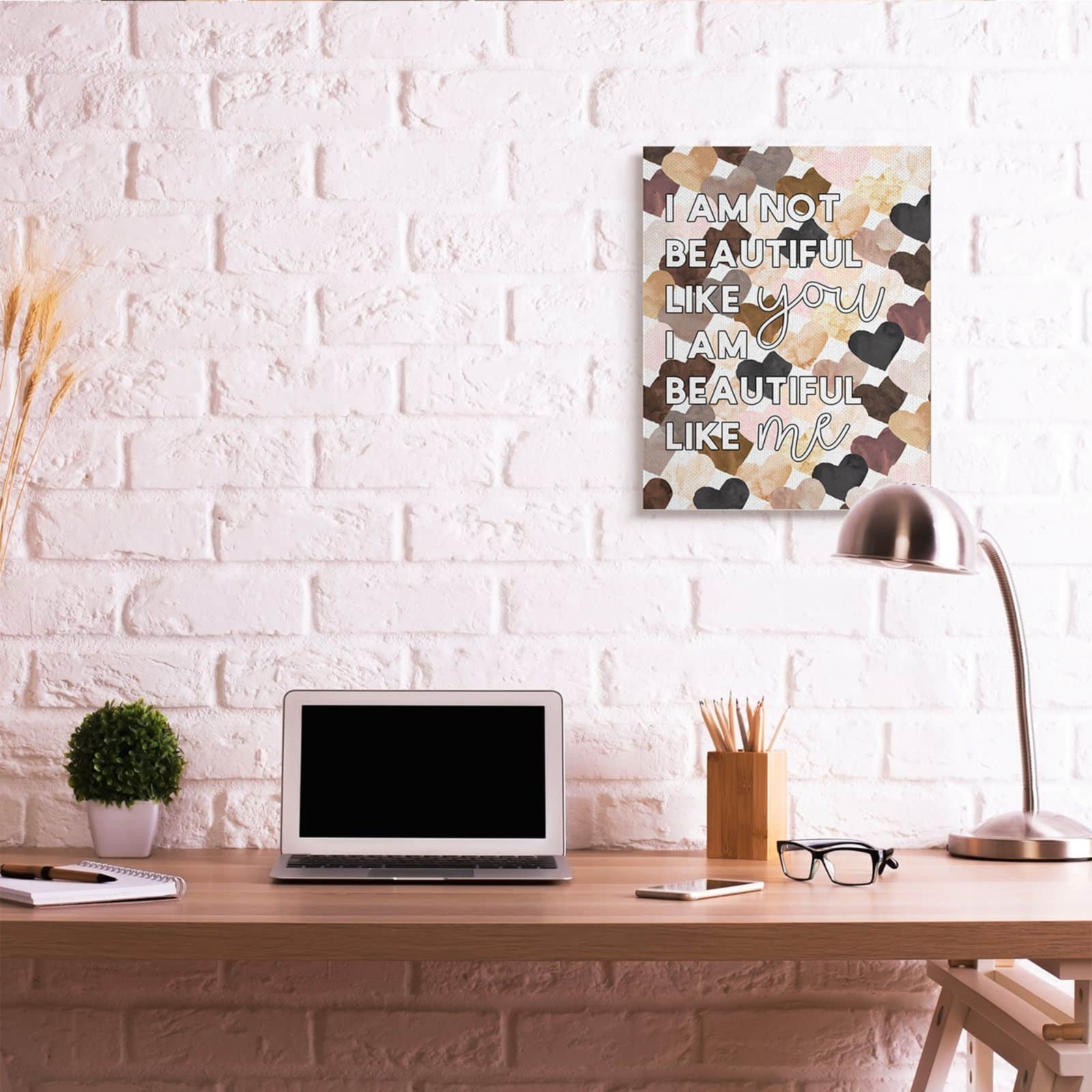 Stupell Industries Beautiful Like Me Canvas Wall Art