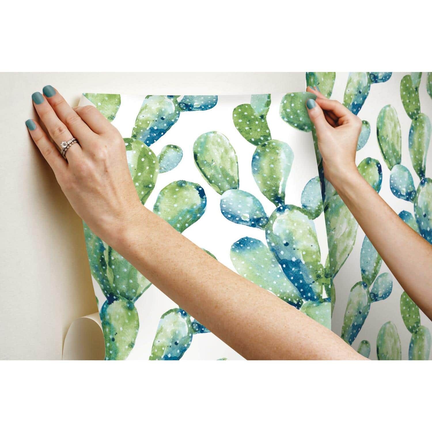 RoomMates Prickly Pear Cactus Peel & Stick Wallpaper