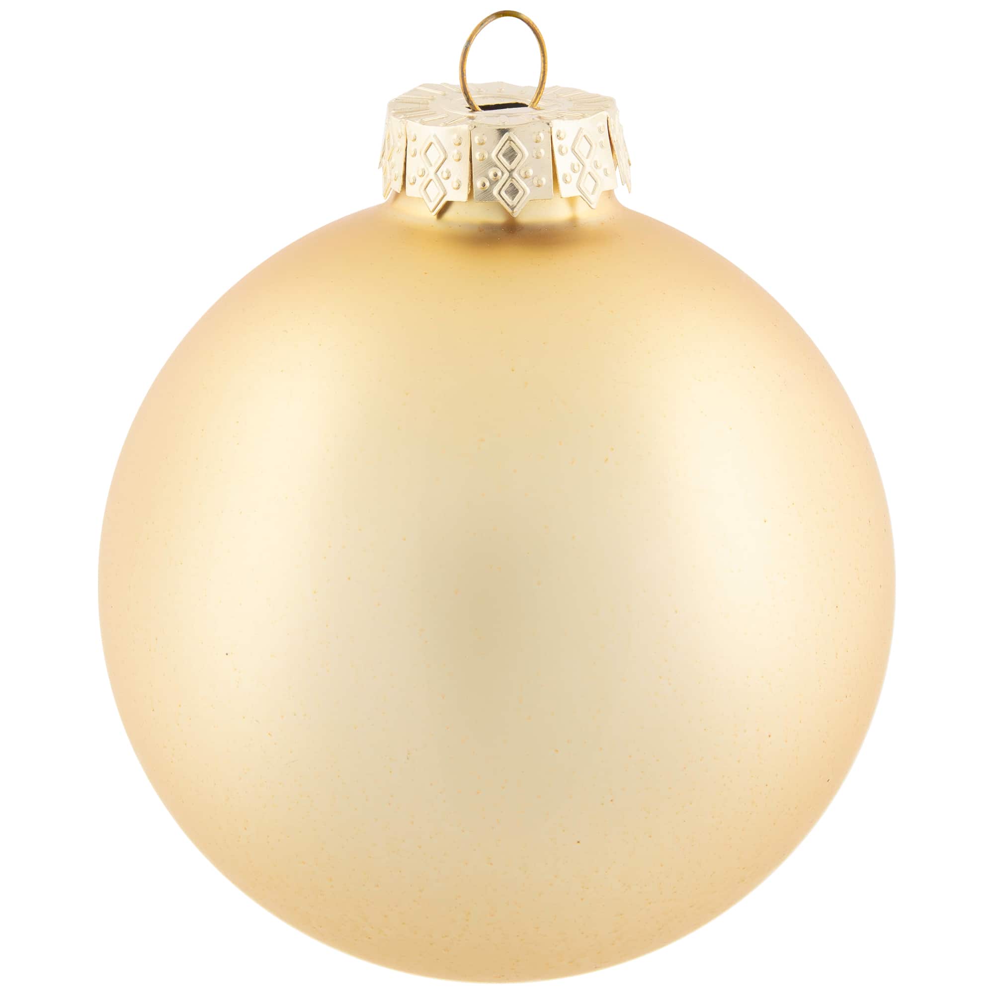 72ct. 4" Red & Gold Matte Glass Ball Ornaments